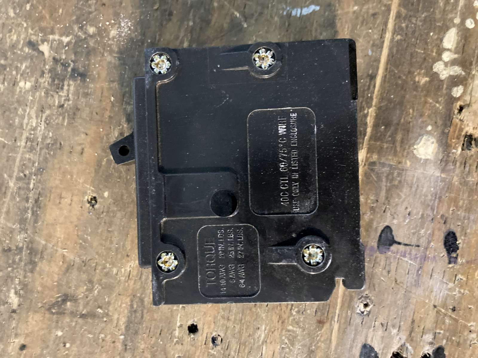 Photo of 15 Amp Cutler Hammer Single Pole Breaker