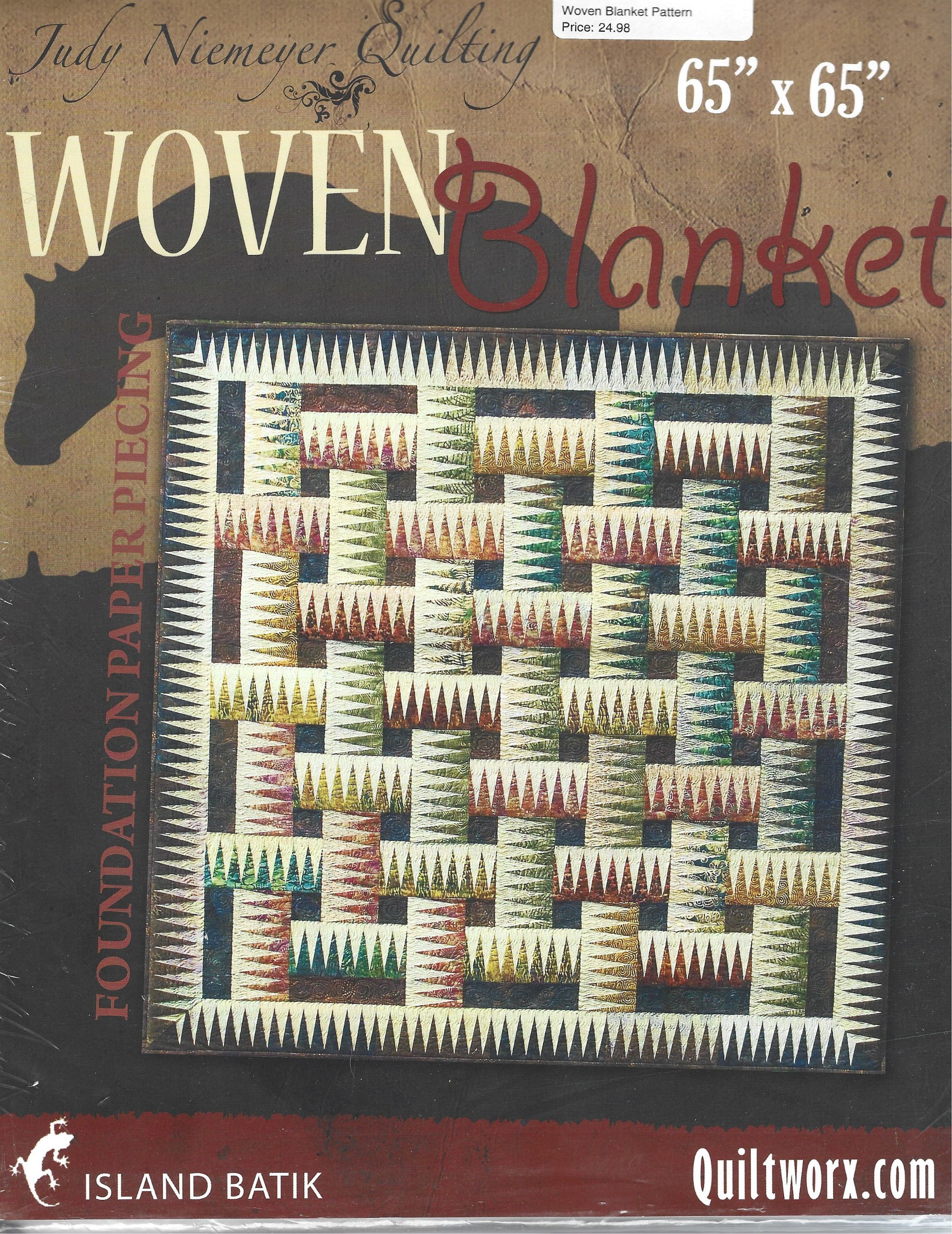 Photo of JUDY NIEMEYER " WOVEN BLANKET " QUILT PATTERN