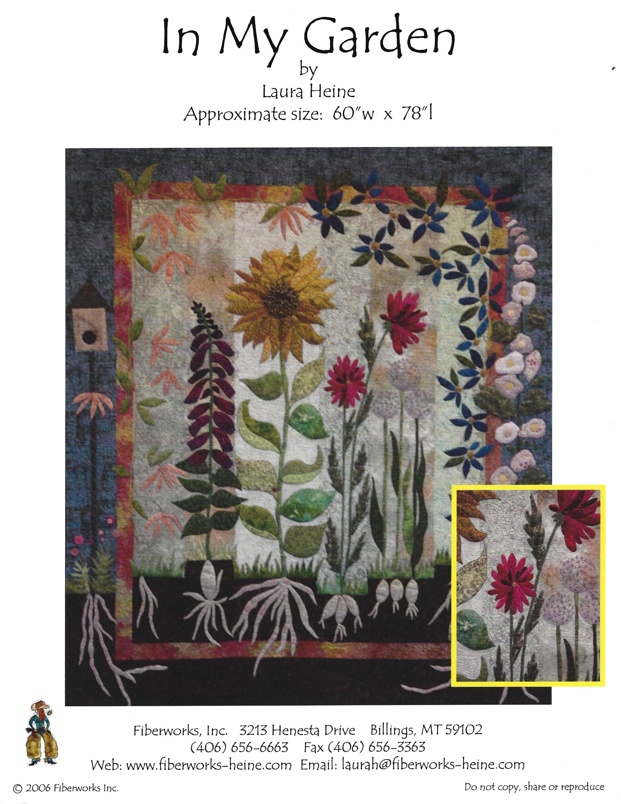 Photo of QUILT PATTERN - " IN MY GARDEN " by LAURA HEINE