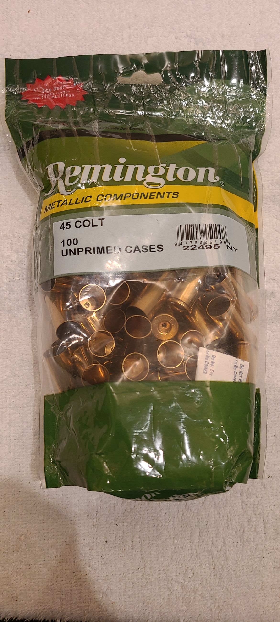 Photo of New 45 Long Colt Brass