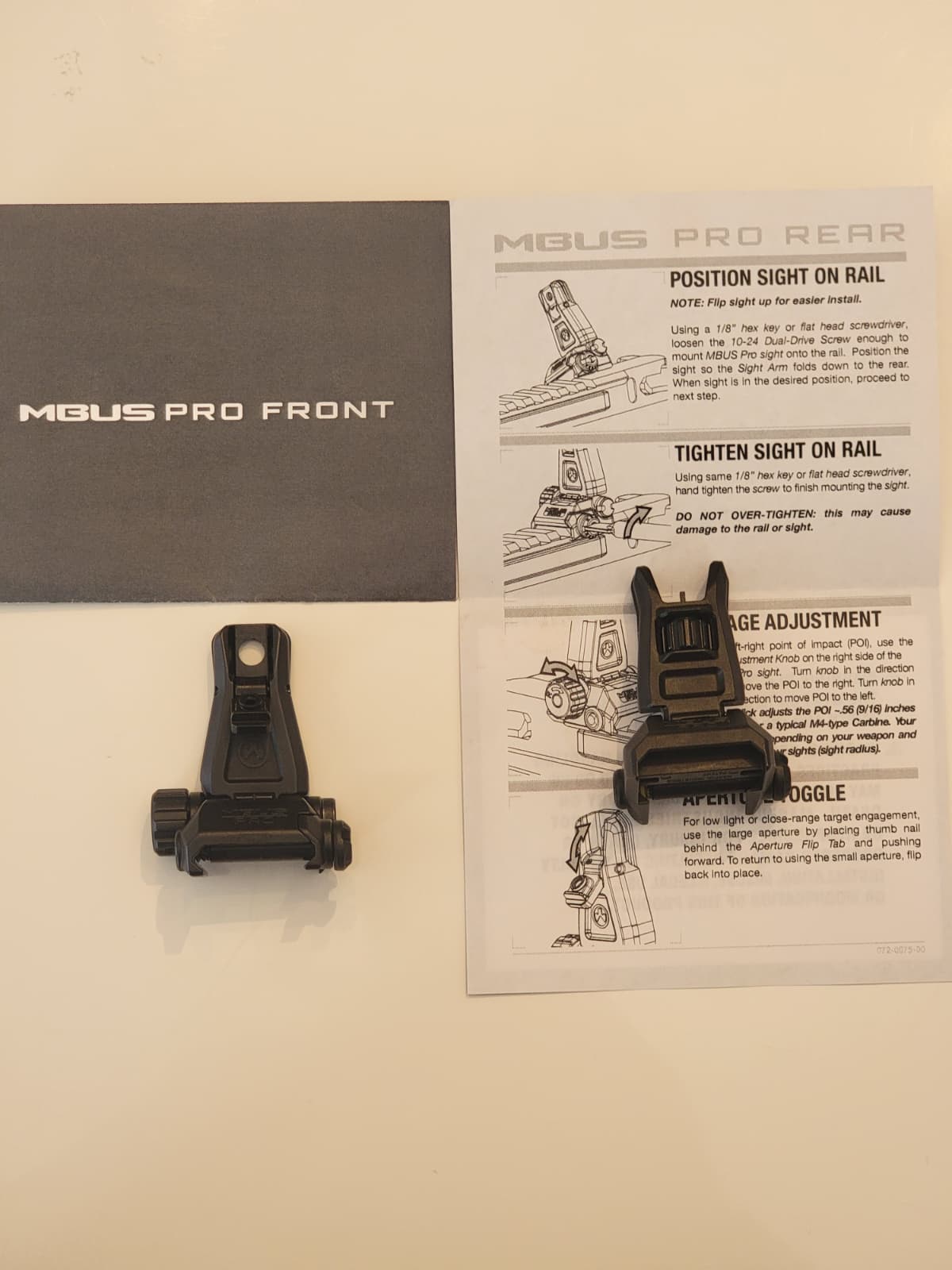 Photo of Magpul MBUS Pro Iron Sights (Front & Rear)