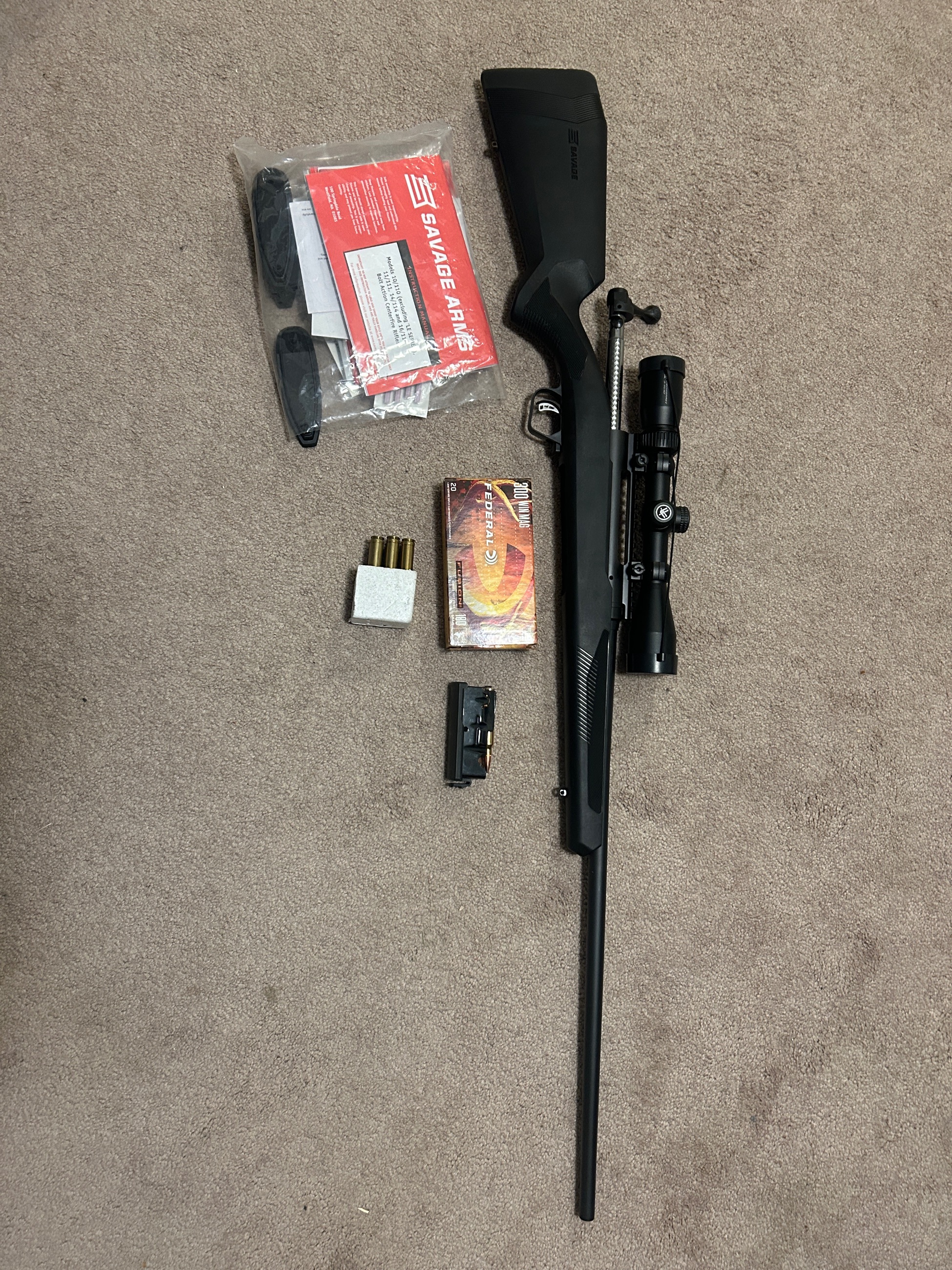 Photo of Savage® 110 Apex Hunter XP Left Hand Bolt-Action Rifle with Scope (.300 Winchester Magnum)