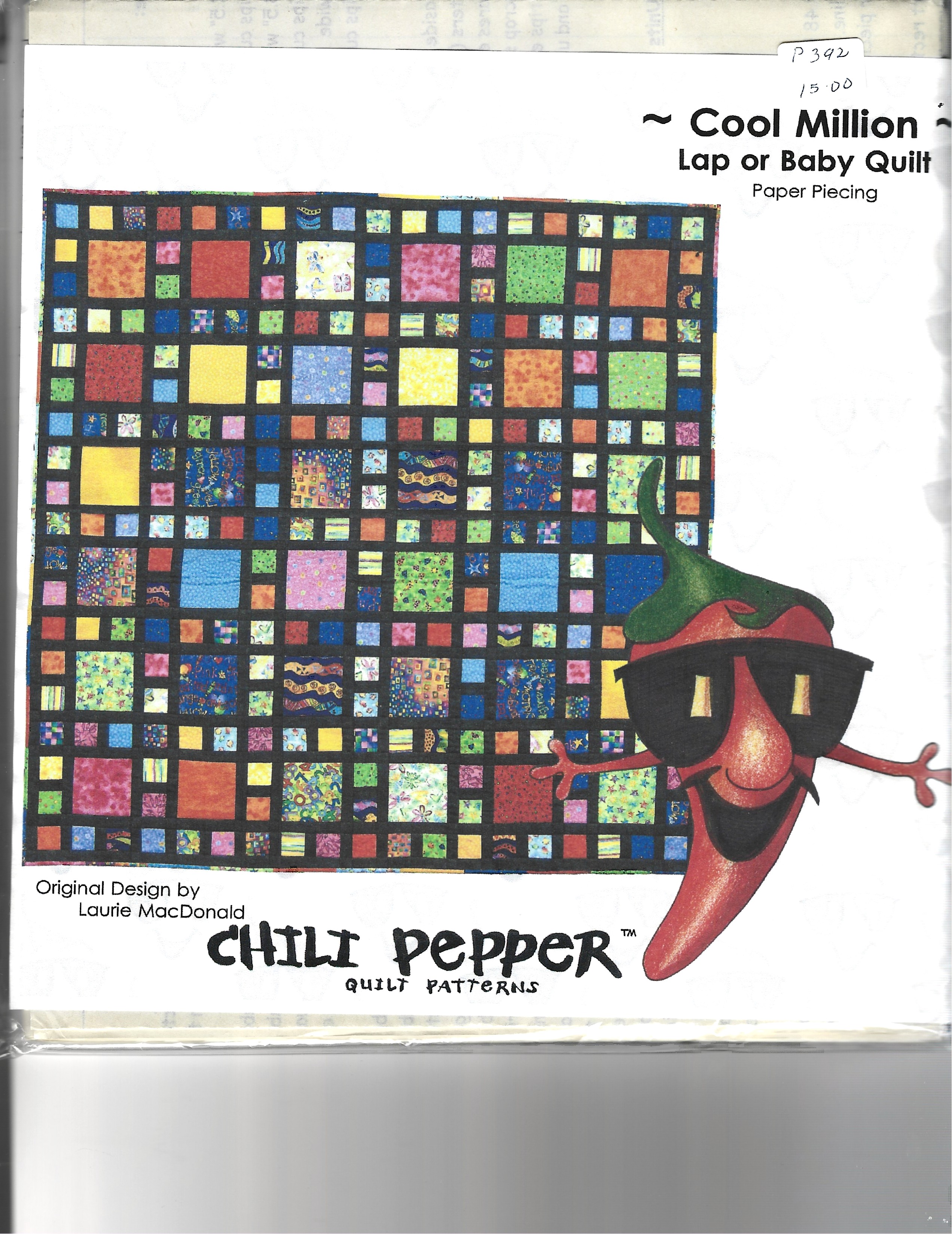 Photo of "COOL MILLION" LAP/BABY QUILT PATTERN by LAURIE MacDONALD