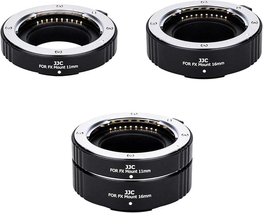Photo of JJC Auto focus Macro Extensions (2) for FujiFilm X-Mount cameras
