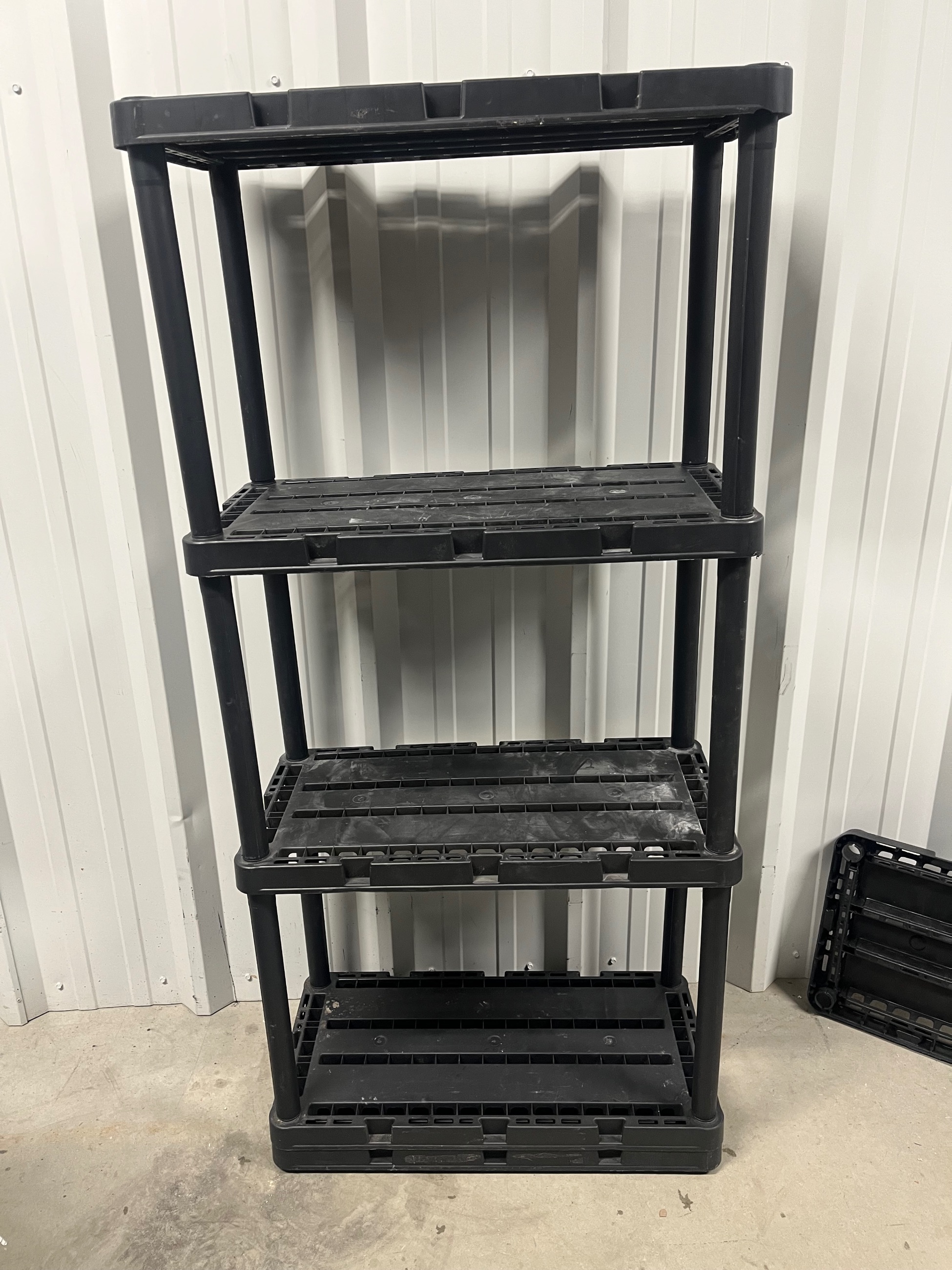 Photo of Set of 2 Maxi-Shelf Heavy Duty 4 Shelf Storage Unit