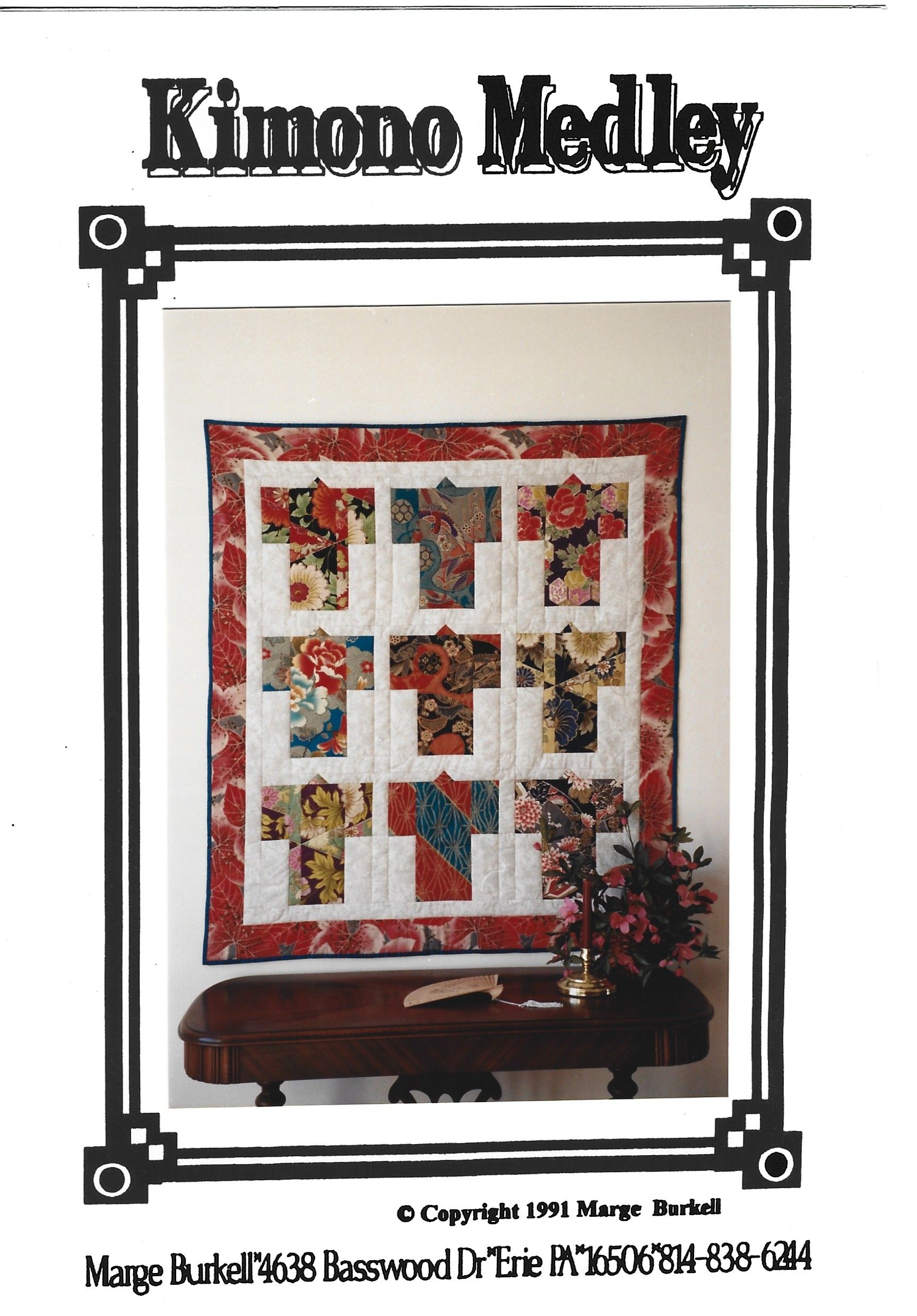 Photo of KIMONO MEDLEY QUILT PATTERN by MARGE BURKELL