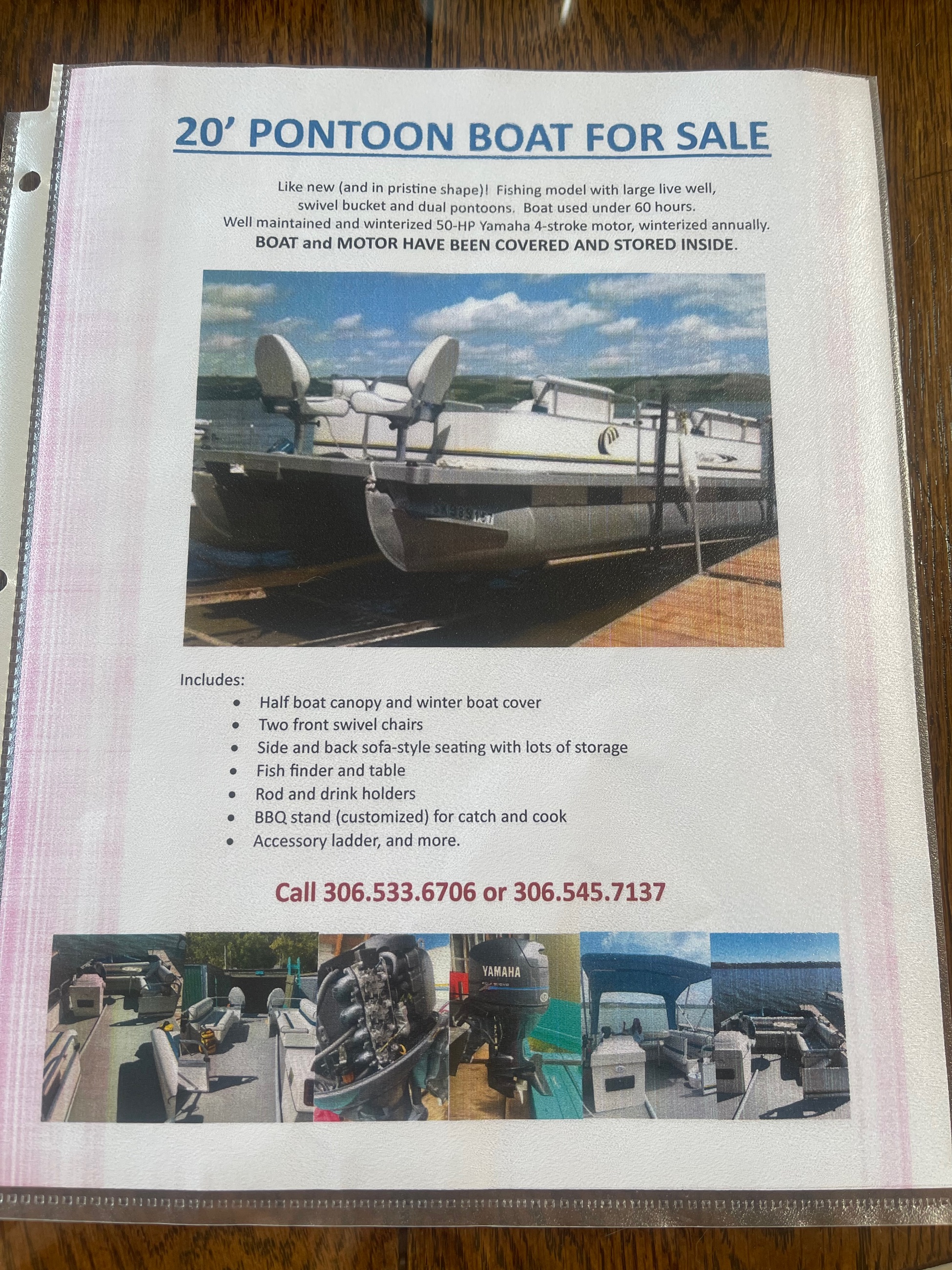 Photo of 20 ft fishing model pontoon boat