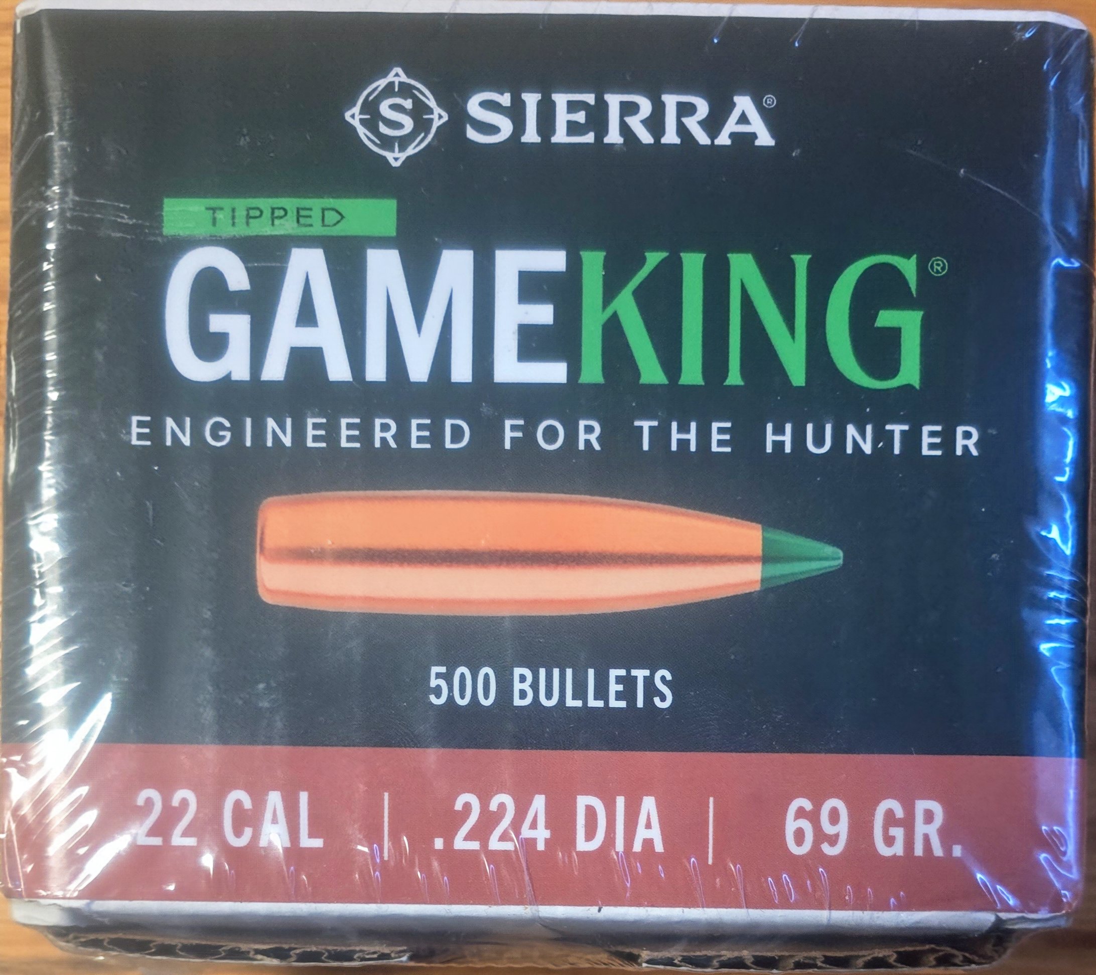 Photo of Sierra Tipped Game King - sealed 500 box - 69gr 