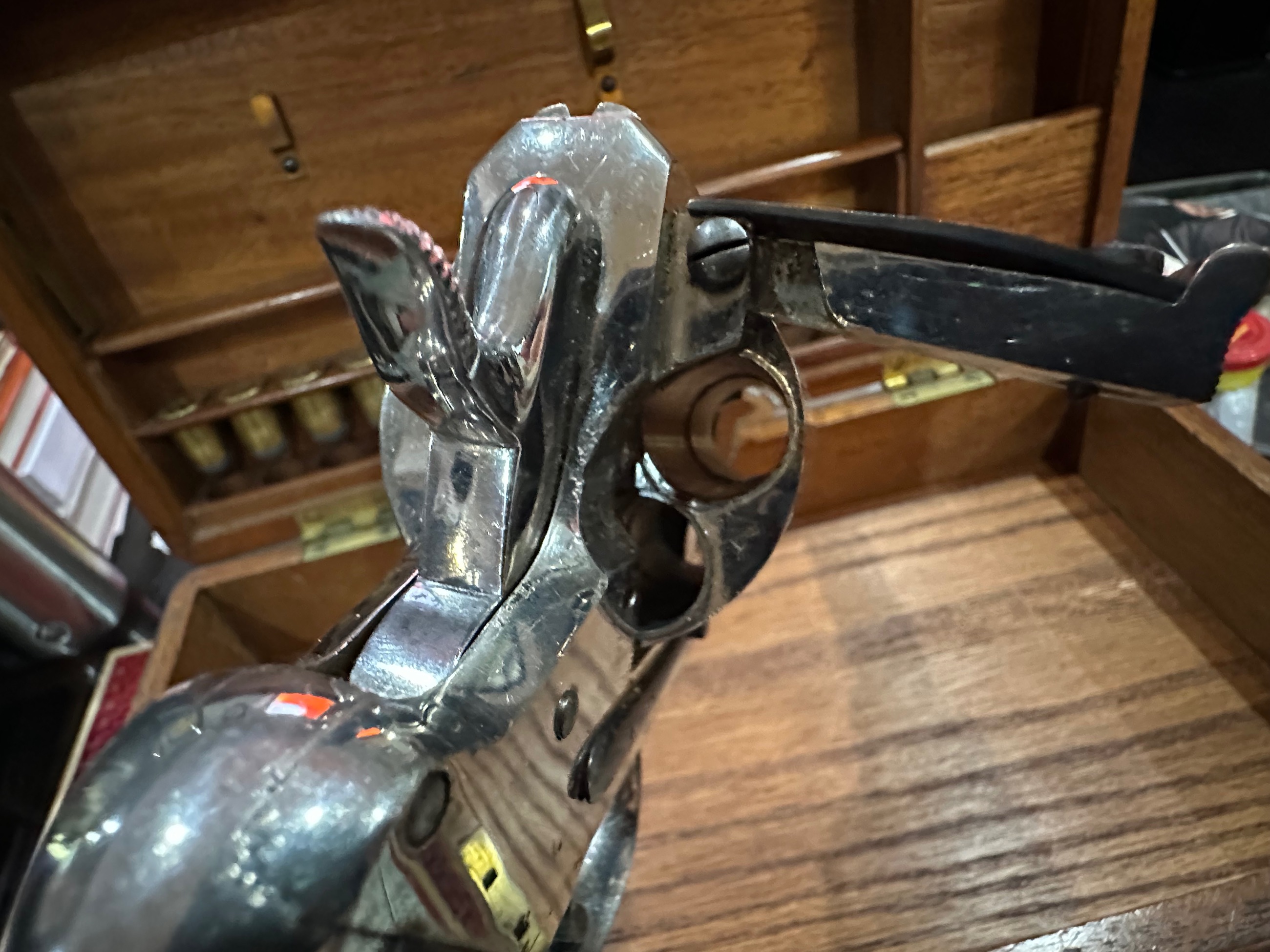 Photo of Antique Francotte Victorian-era large-bore British revolver .577