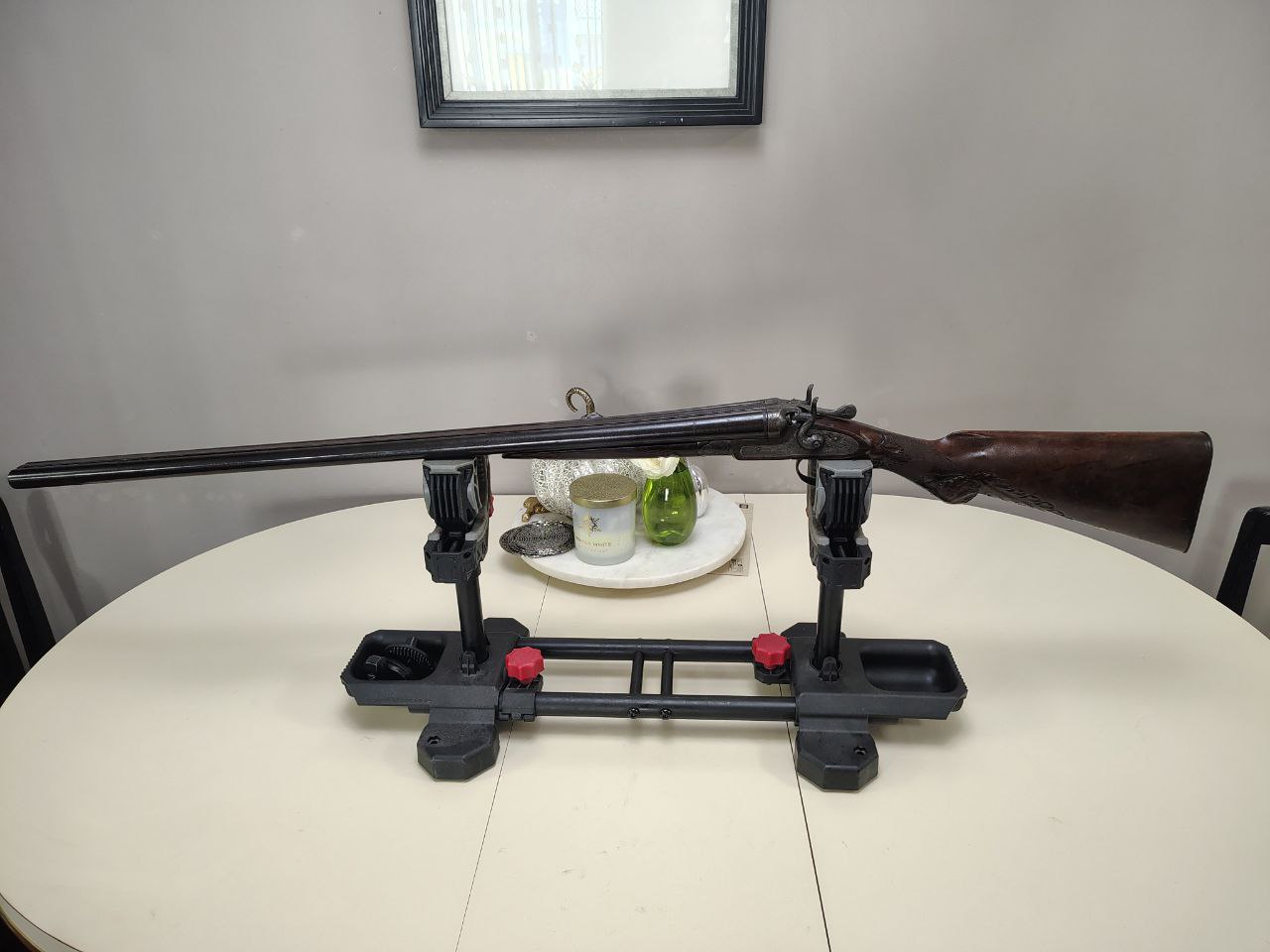 Photo of Liege Belgium Neumann Bros. SXS Shotgun in 12GA