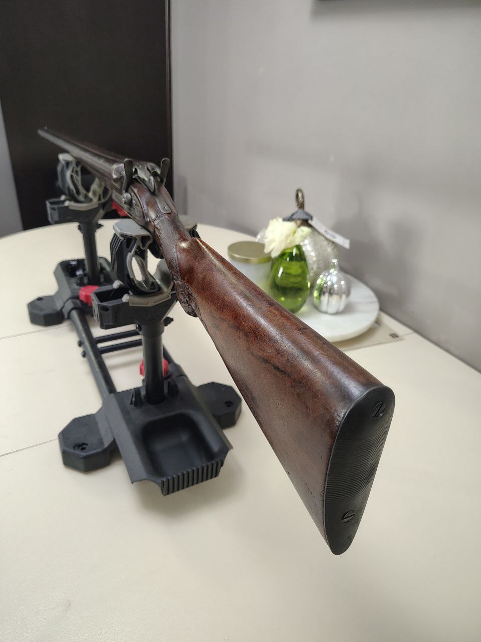 Photo of Liege Belgium Neumann Bros. SXS Shotgun in 12GA