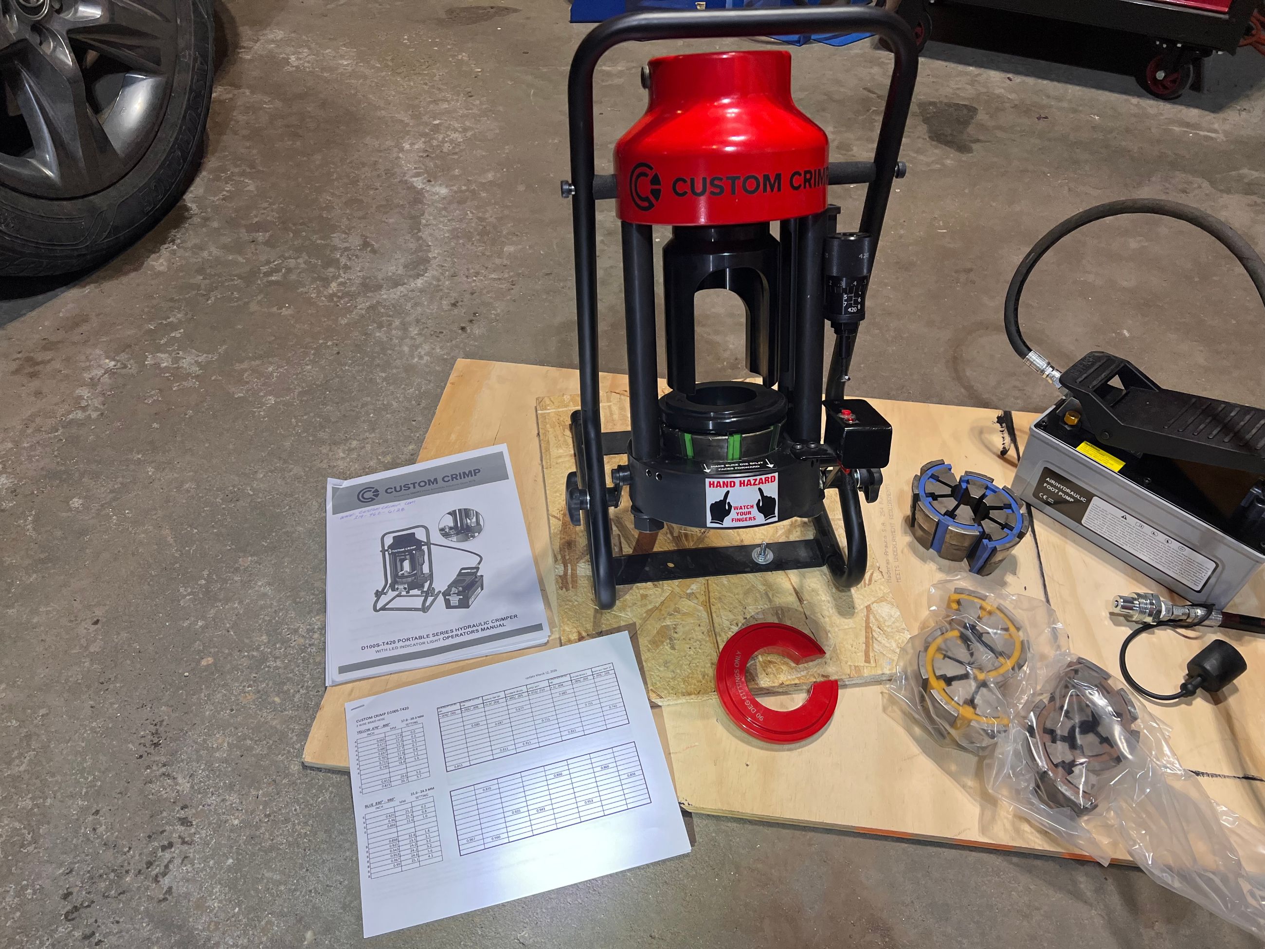 Photo of Custom Crimp Hydraulic hose crimper - Ready to use