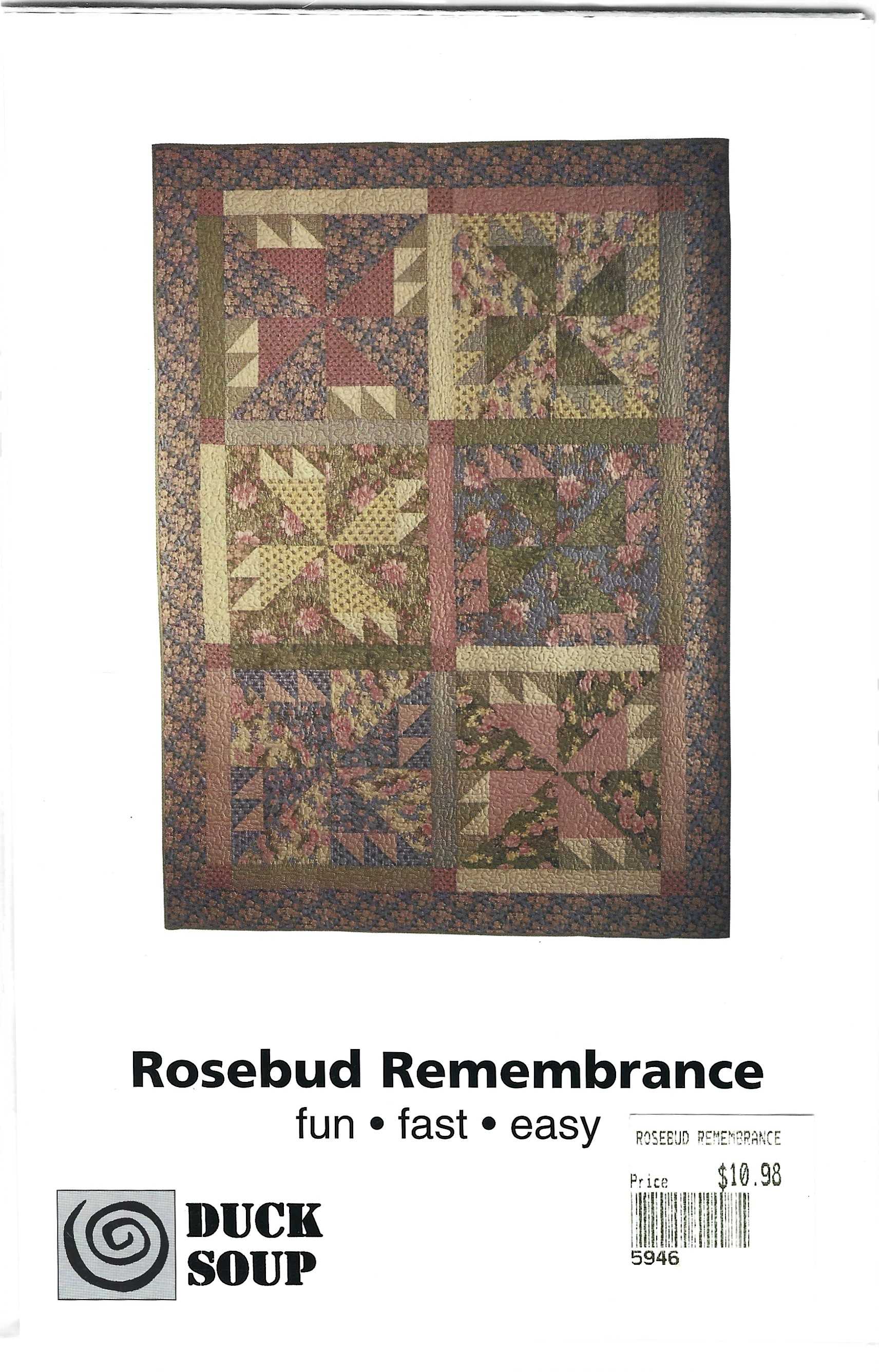 Photo of ROSEBUD REMEMBRANCE QUILT PATTERN by CLEO SNUGGERUD & JILL ABELOE MEAD