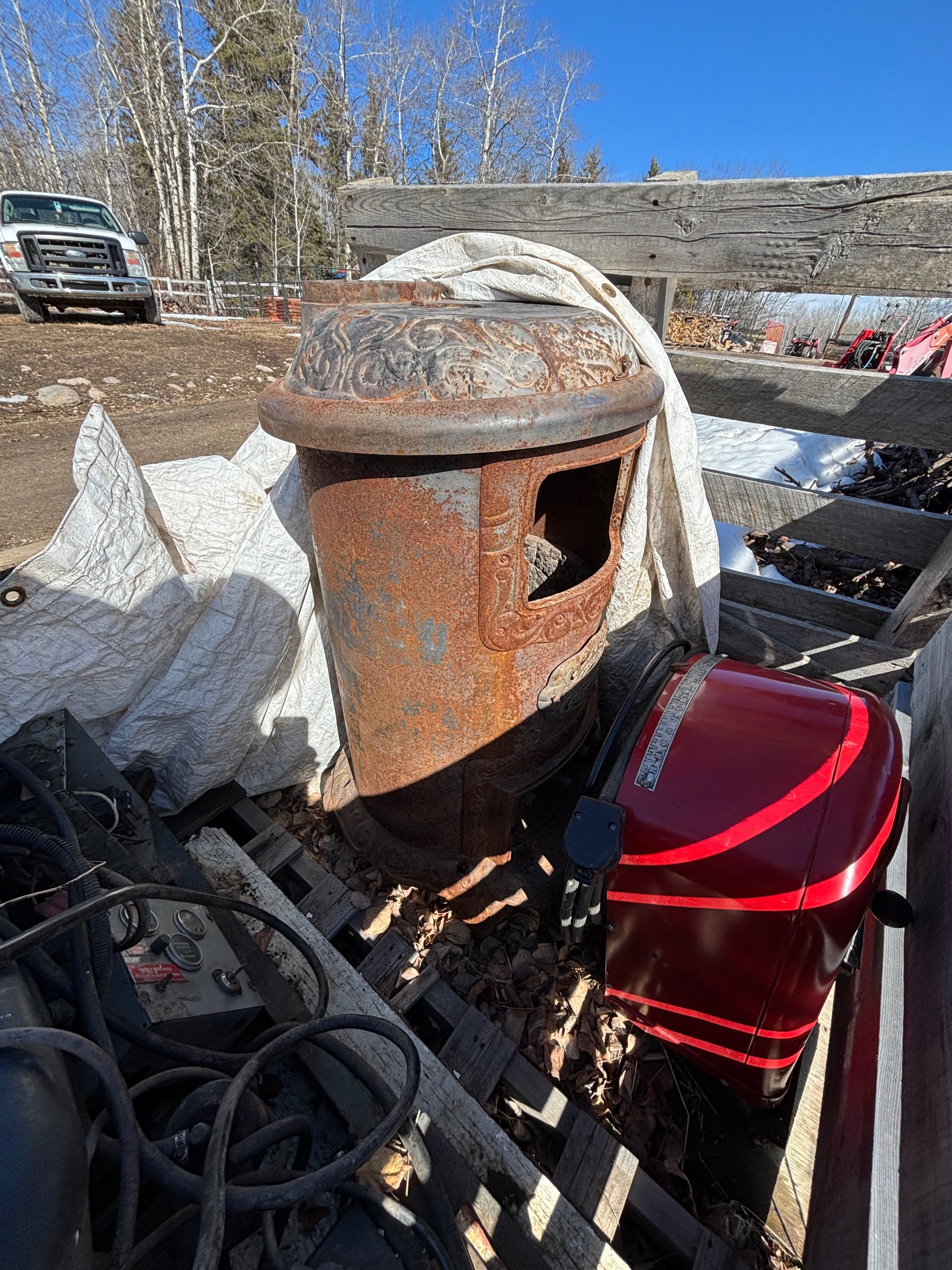Photo of Antique Wood and Coal Heater