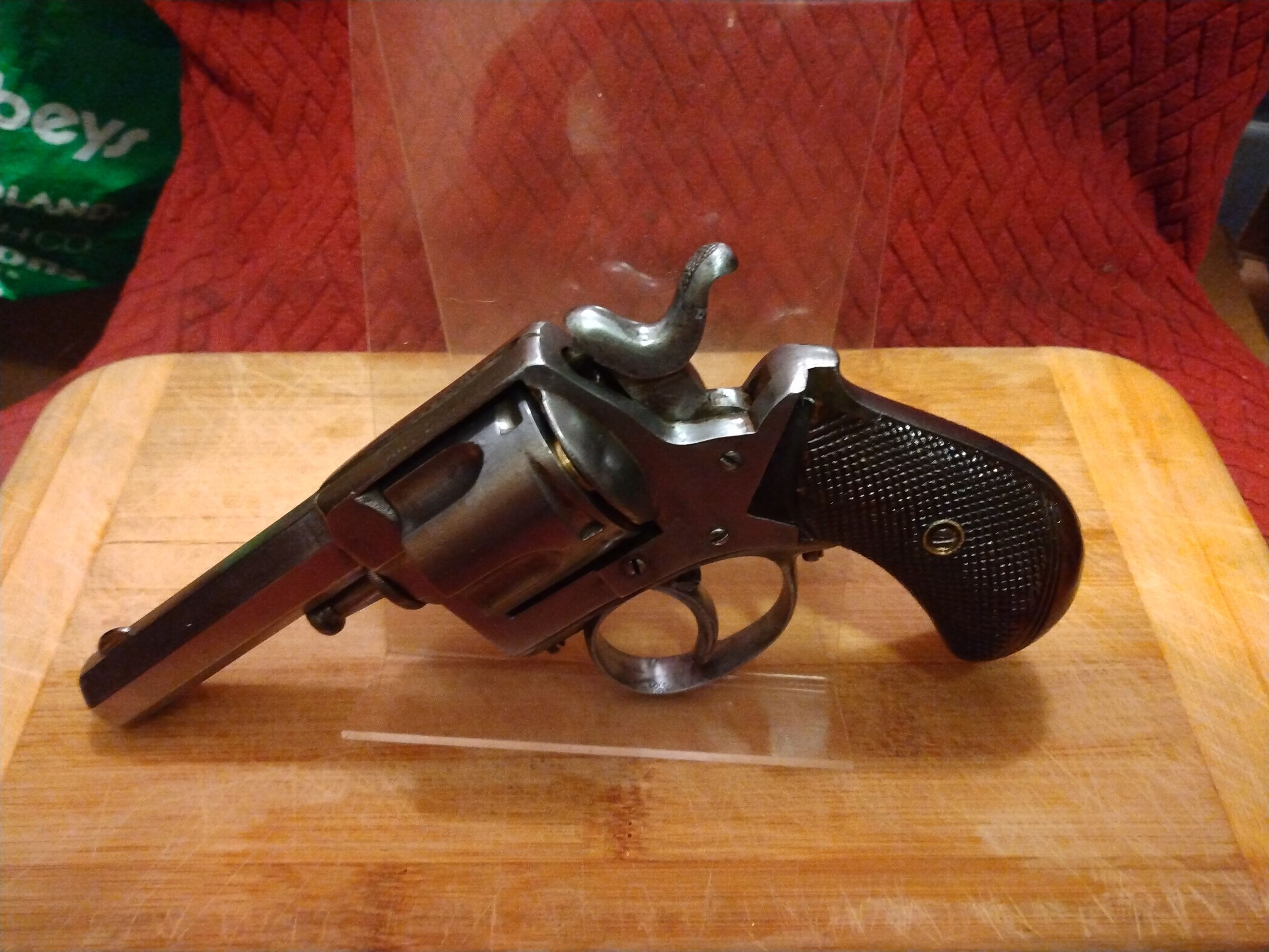 Photo of Antique Liege Proofed "New Design Bulldog"  44 Russian / 44 CF Revolver $2700