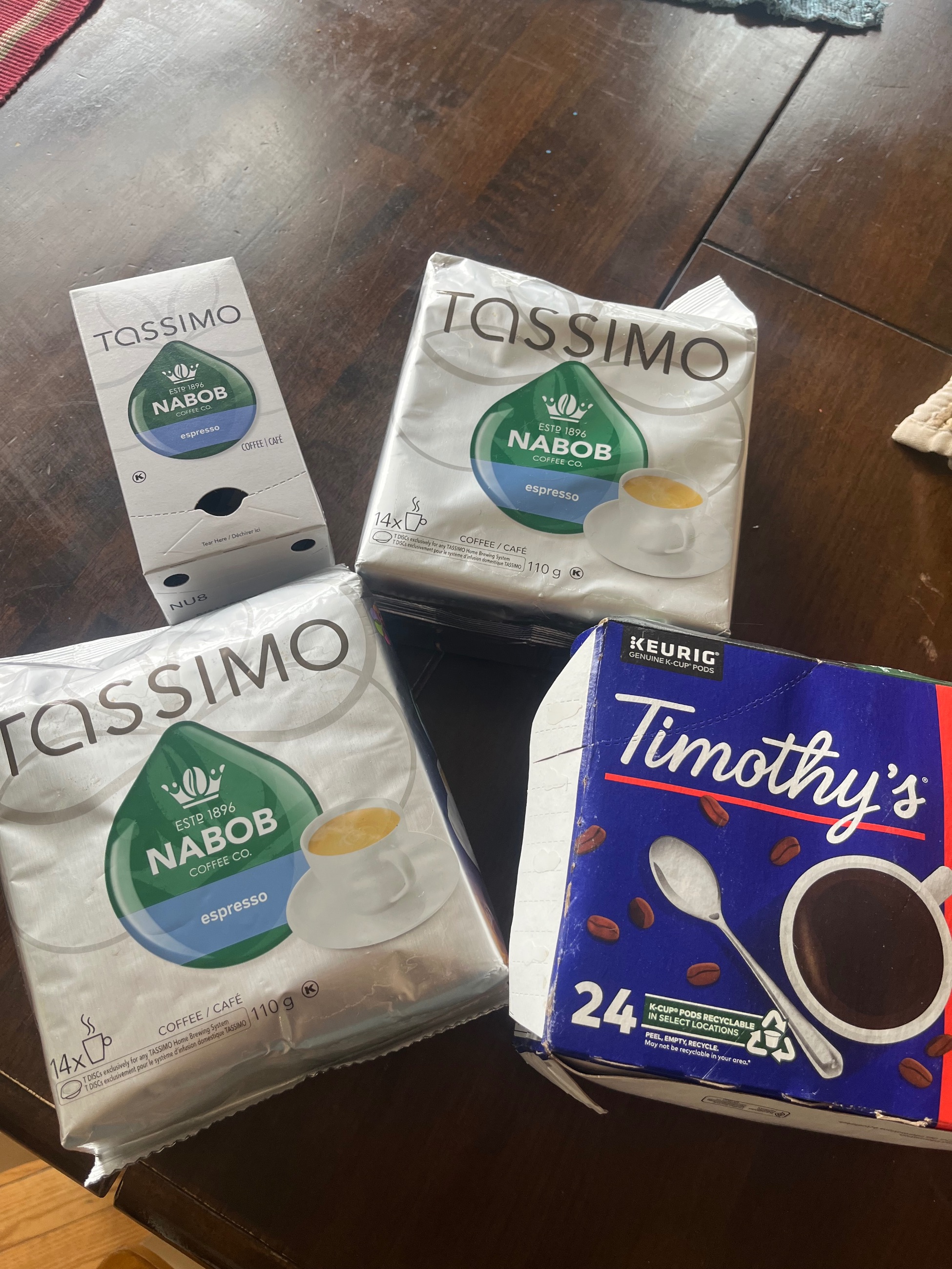 Photo of Tassimo coffee pods