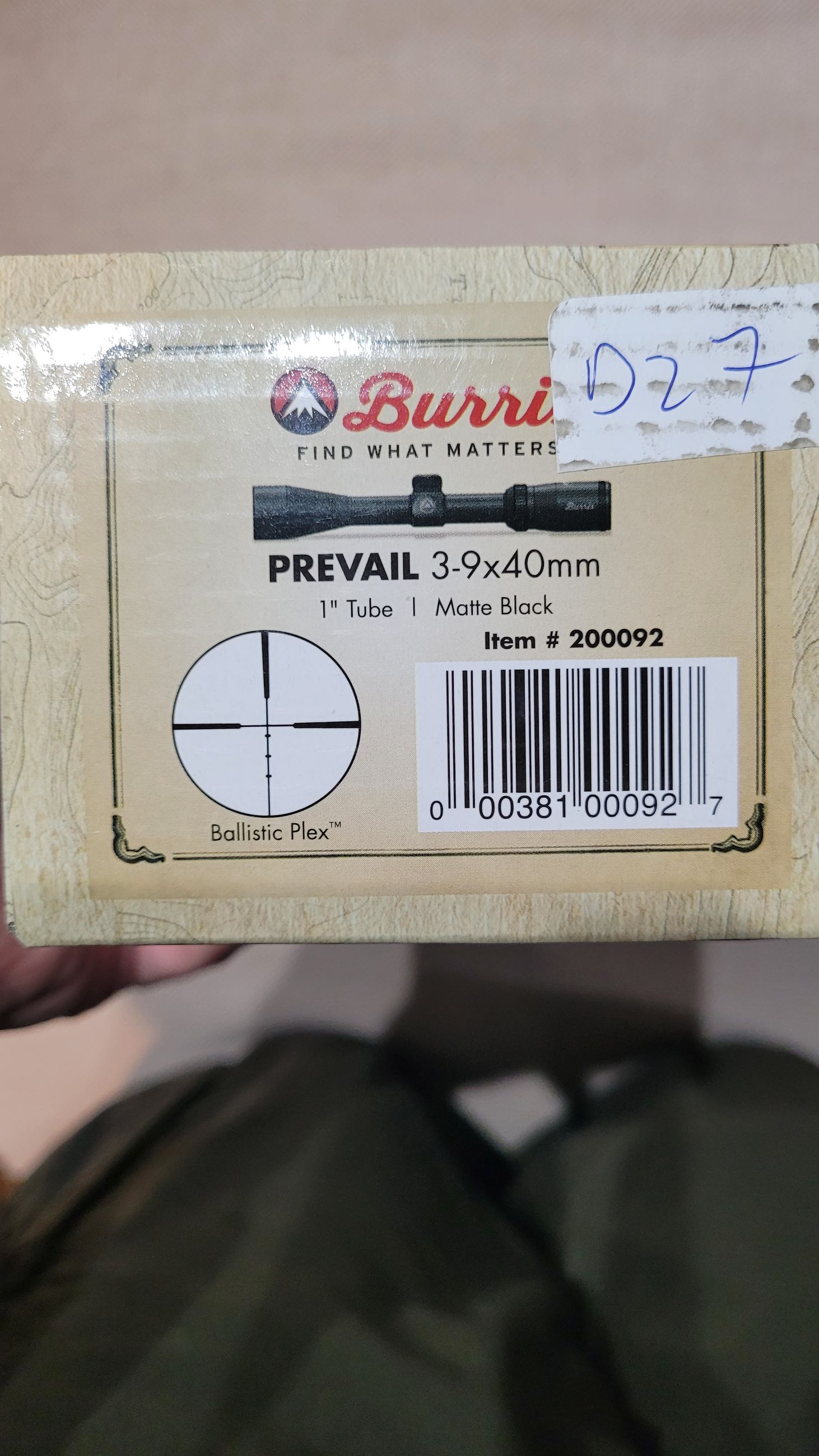 Photo of Burris prevail 3x9 40mm 