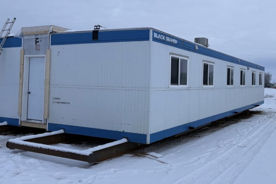 Photo of Skid shack wellsite ATCO camps