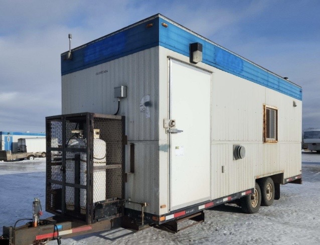 Photo of Skid shack wellsite ATCO camps