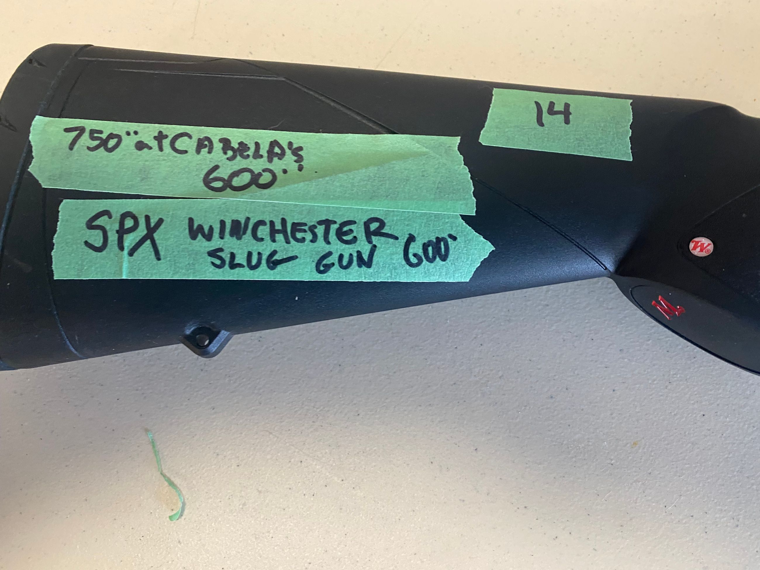 Photo of rifled barrel 12 gauge slug gun