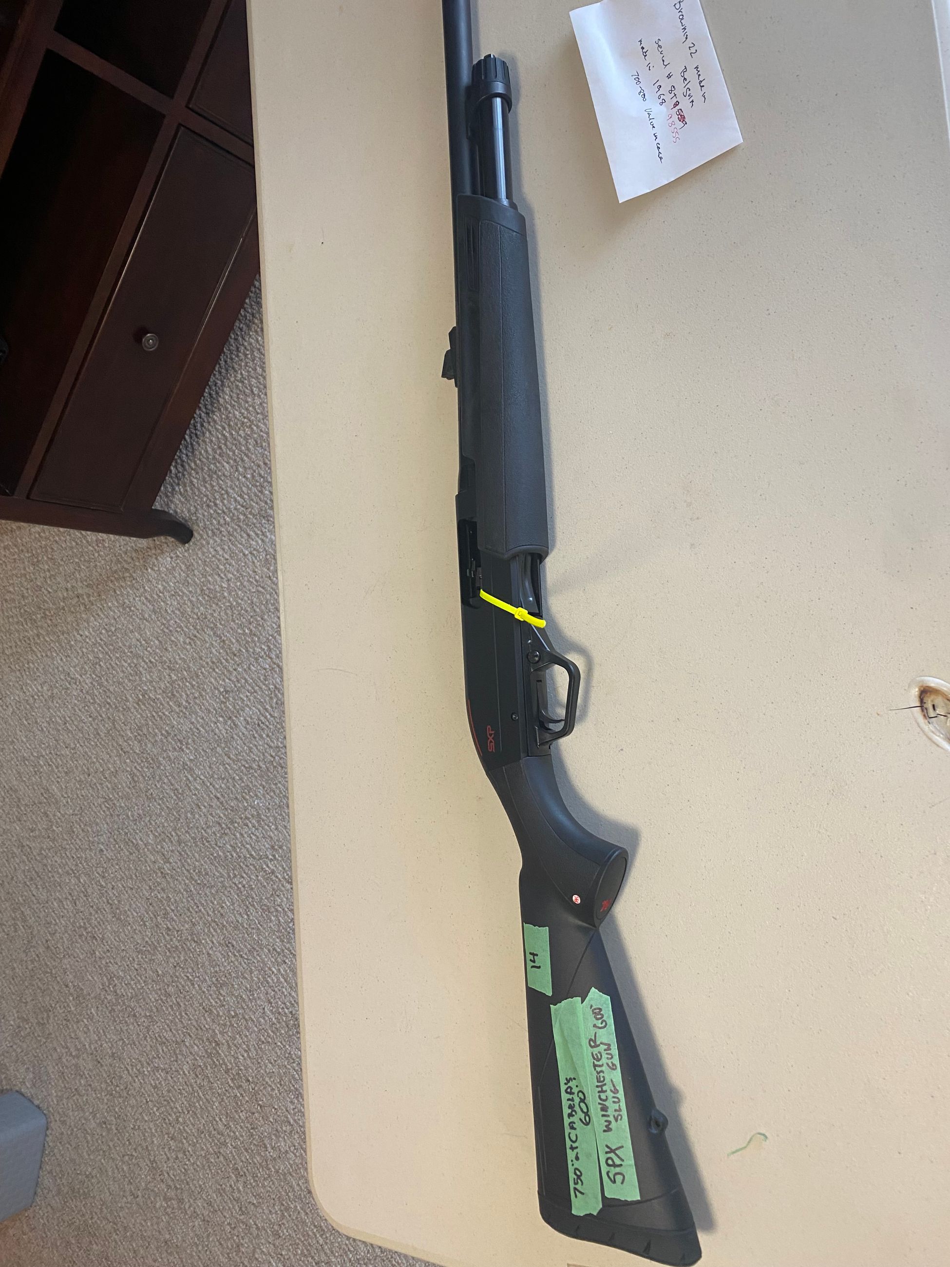 Photo of rifled barrel 12 gauge slug gun