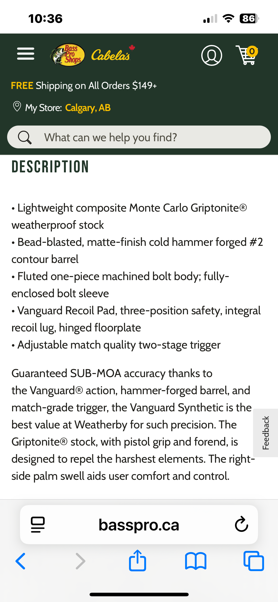 Photo of Weatherby vanguard 7mm
