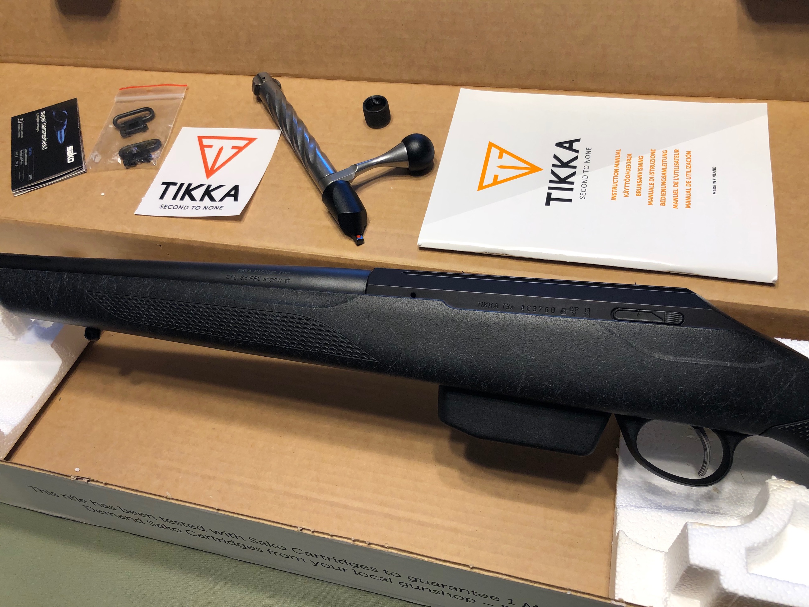 Photo of *PENDING*NEW! Tikka T3x Lite Roughtech Rifle, 6.5 PRC, Muzzlebrake, 24.3" Fluted Barrel