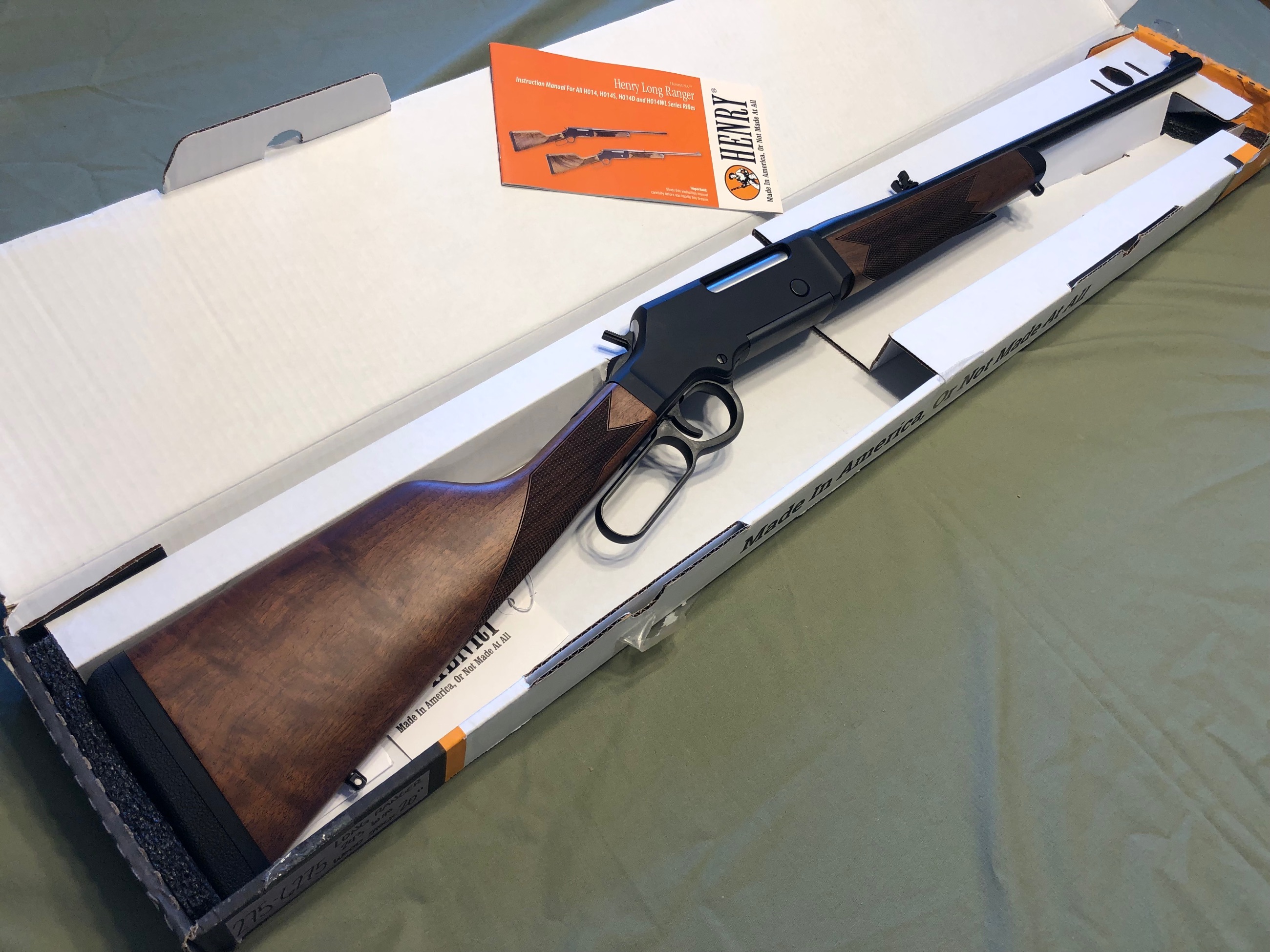 Photo of NEW! Henry Long Ranger Lever Action Rifle, 243 Win, 20” Barrel, 4rd Clip, Iron Sights