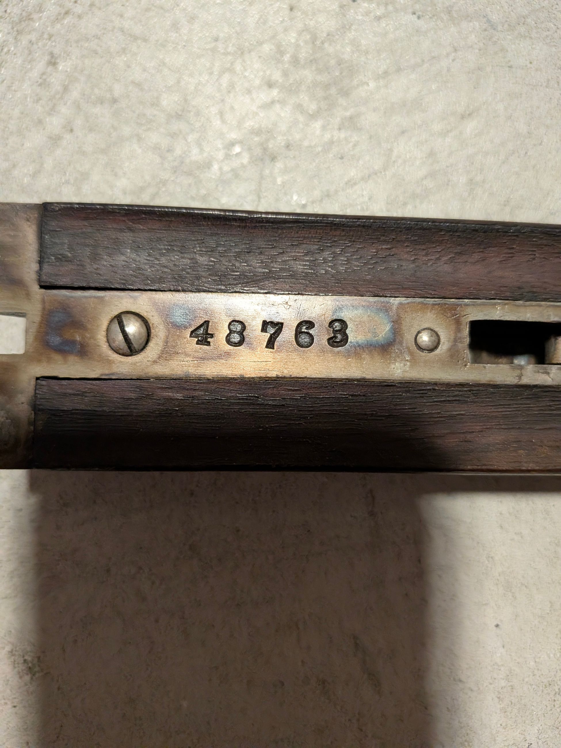 Photo of Hopkins & Allen 12 ga. mantel piece