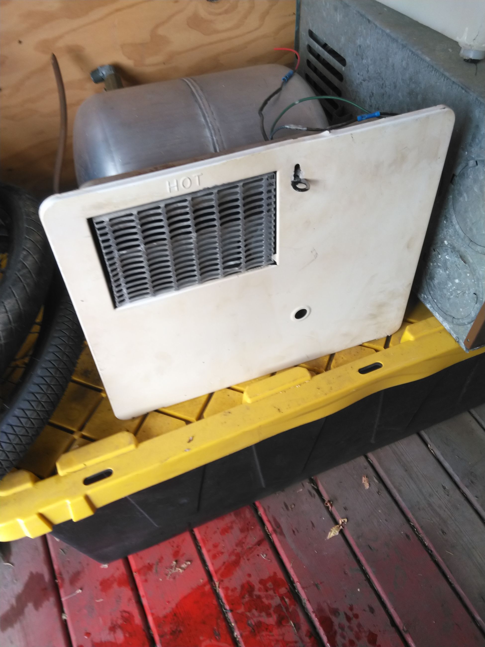 Photo of RV hot water heater