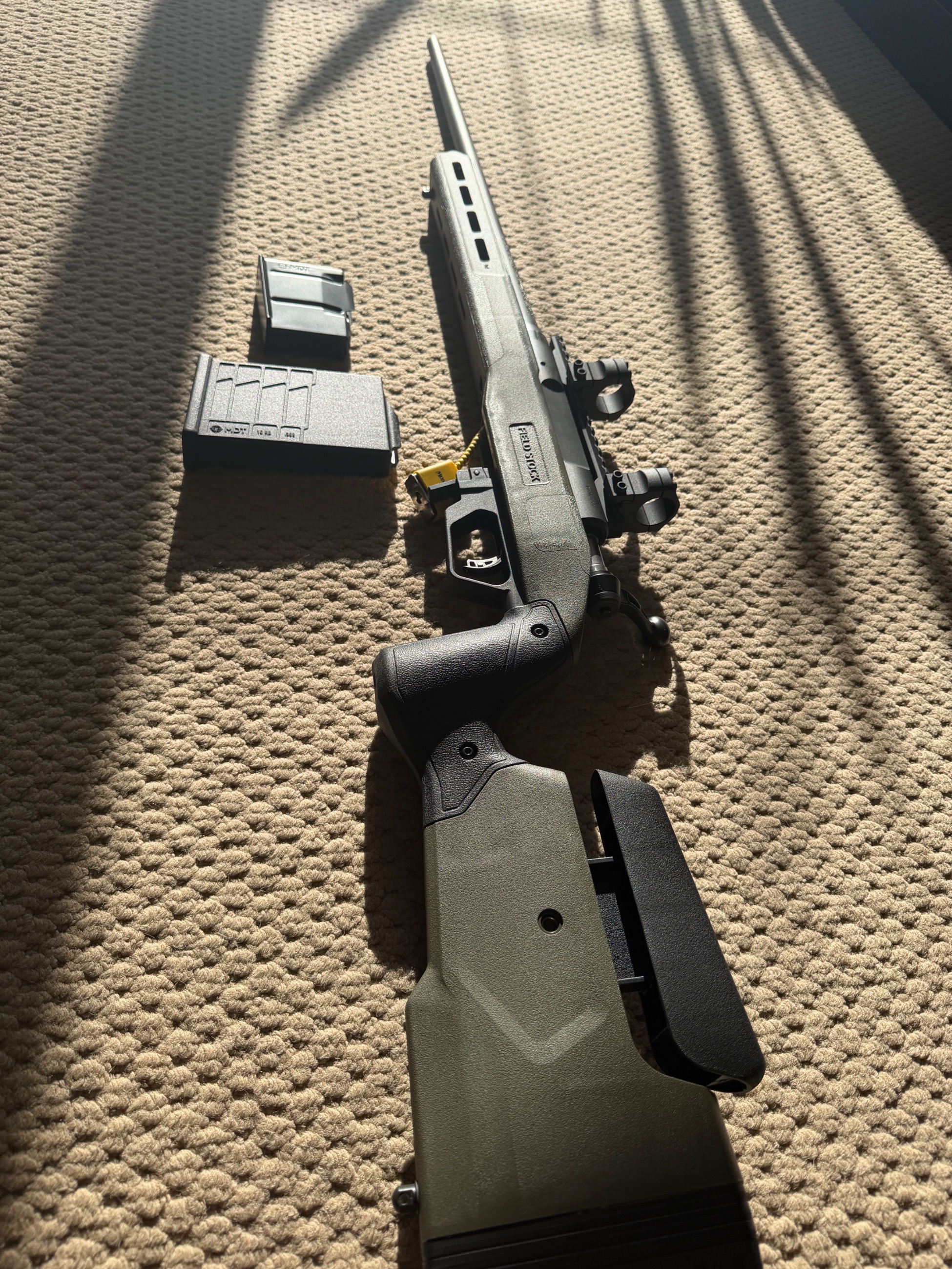 Photo of 6.5 creedmore savage axis with mdt field stock