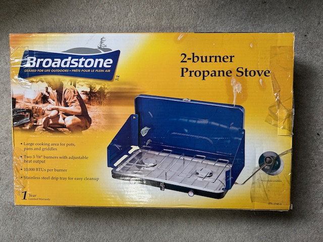 Photo of PROPANE STOVE, NEW in the box, never opened.