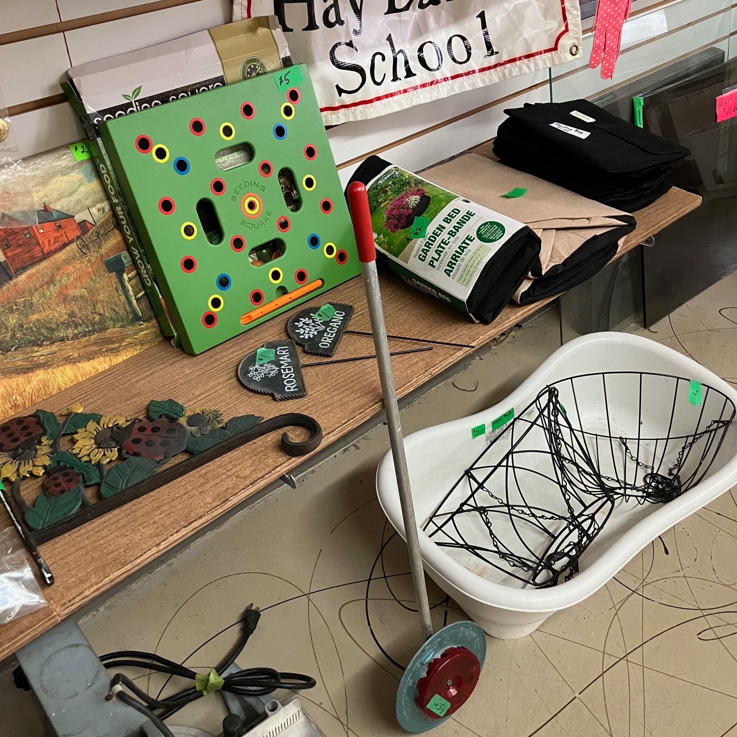 Photo of Gardening PLANT BAGS Seeding Wheel Planting Square PLANT HANGERS Flower Pot + More