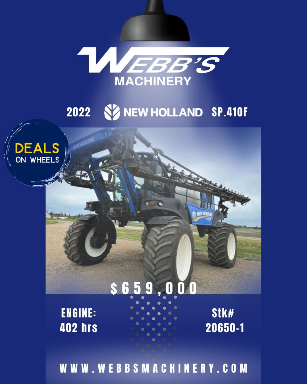 Photo of 2022 NEW HOLLAND SP.410F SELF PROPELLED SPRAYER