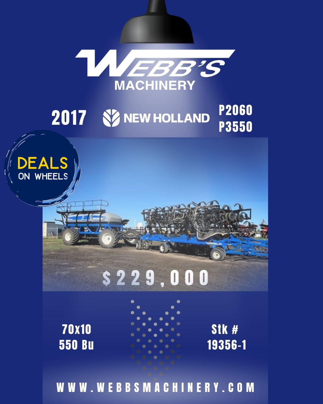 Photo of 2017 NEW HOLLAND P2060/P3550 AIR SEEDER & TANK