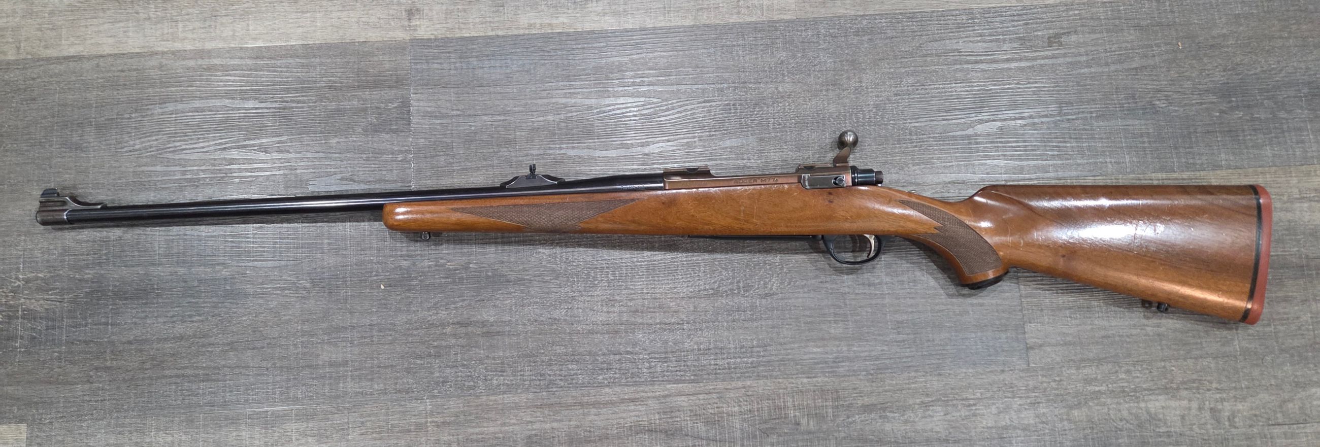Photo of Ruger M77 7mm rem mag with iron sights