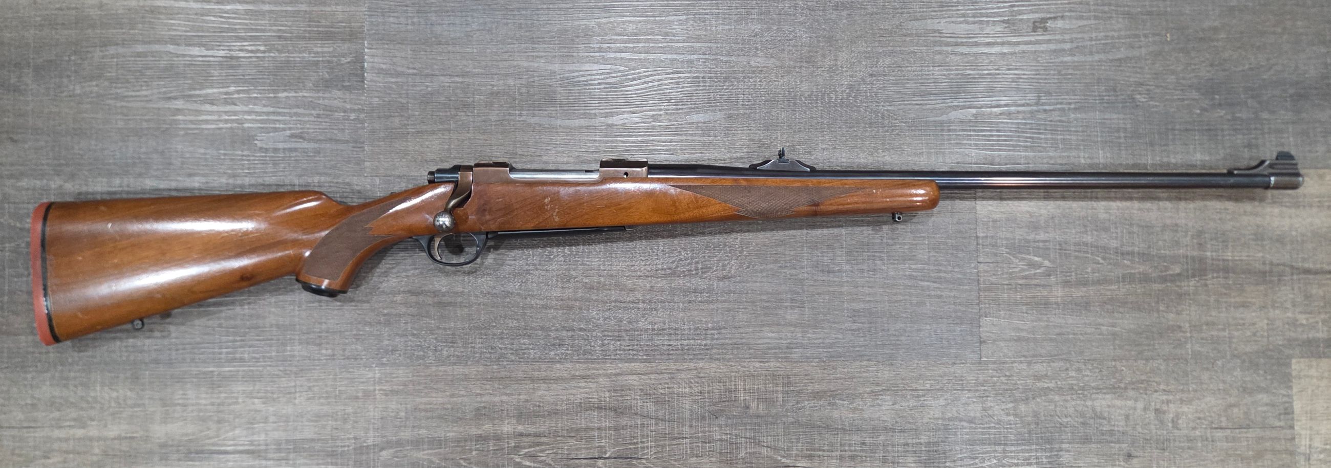 Photo of Ruger M77 7mm rem mag with iron sights