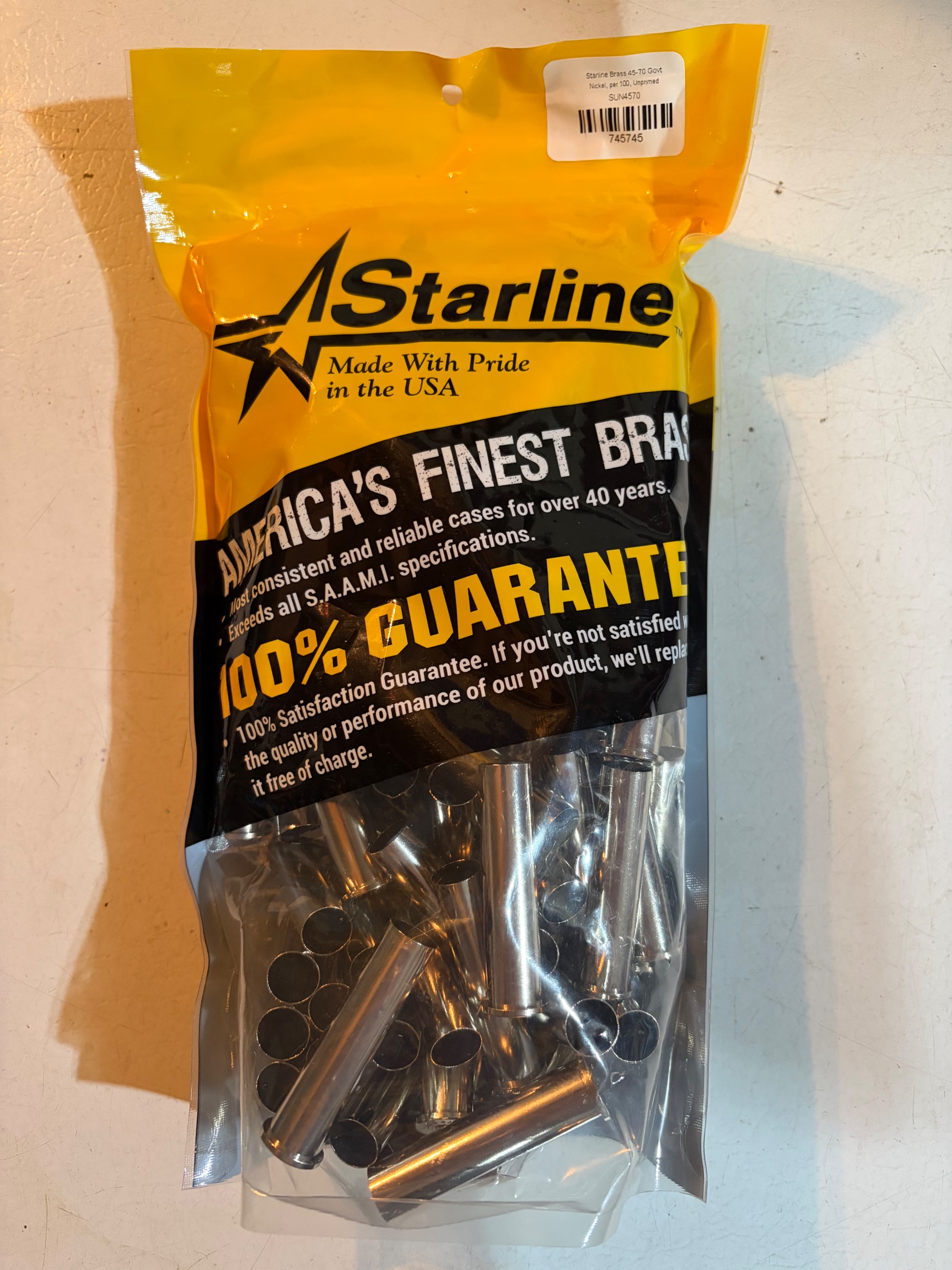 Photo of Starline 45-70 Govt “New” Unprimed Brass 50pcs
