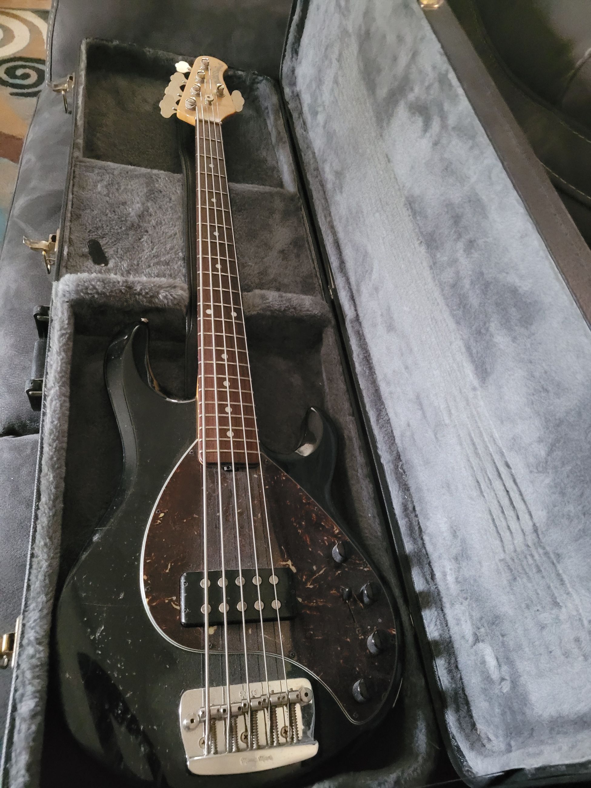 Photo of Ernie Ball 5 string bass guitar