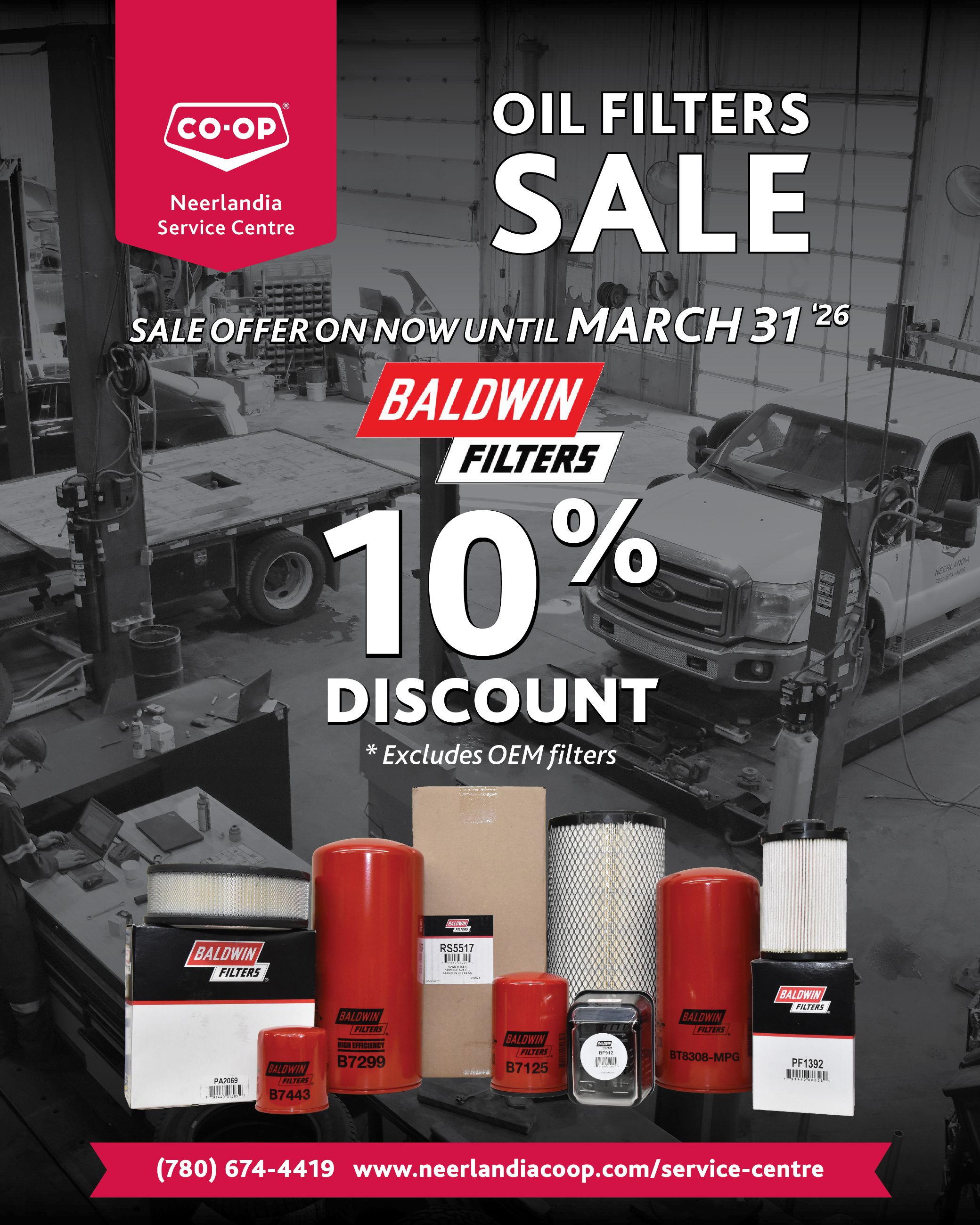 Photo of Booking Programs & Oil Filter Sale
