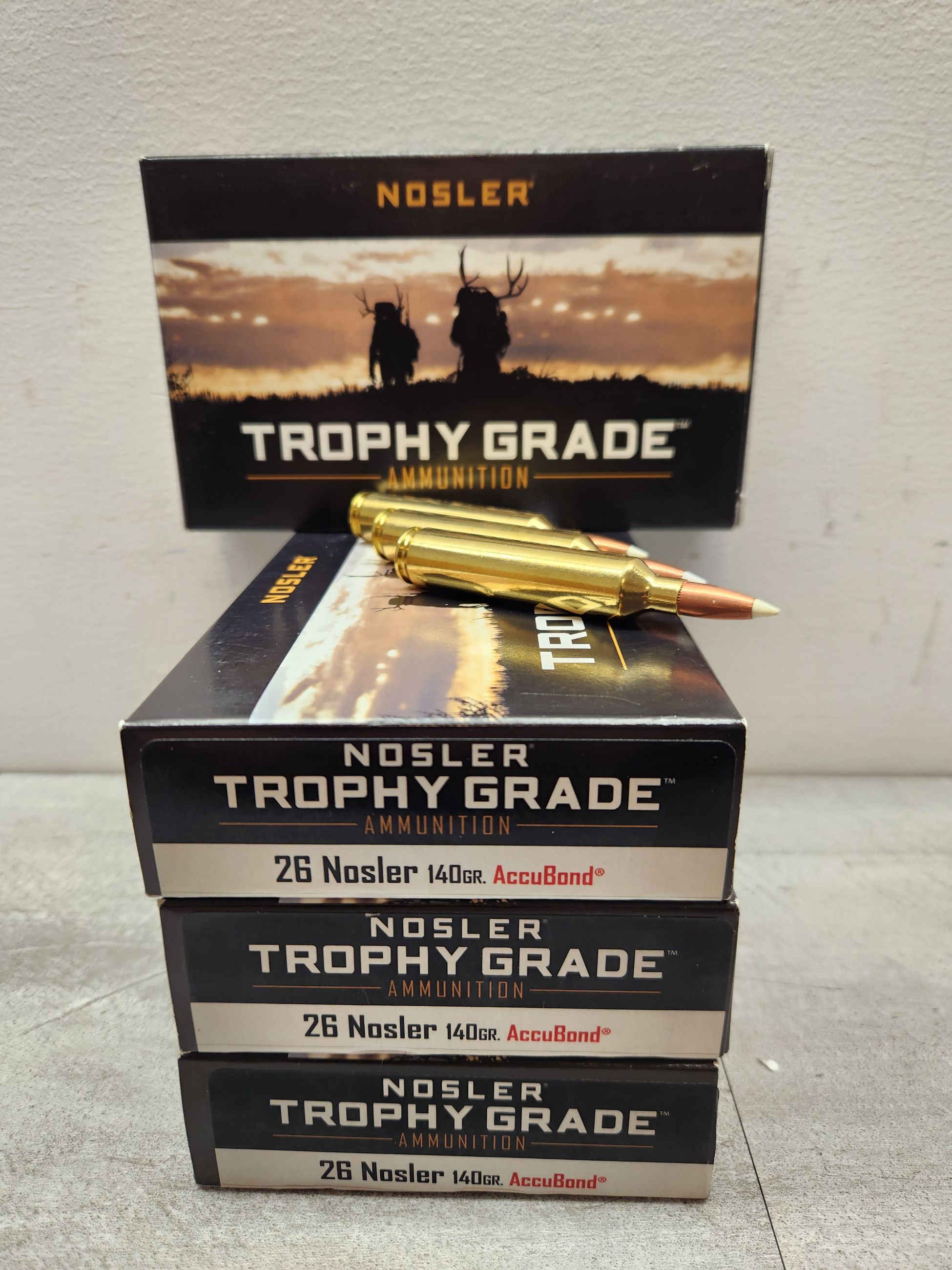 Photo of 26 Nosler factory ammo