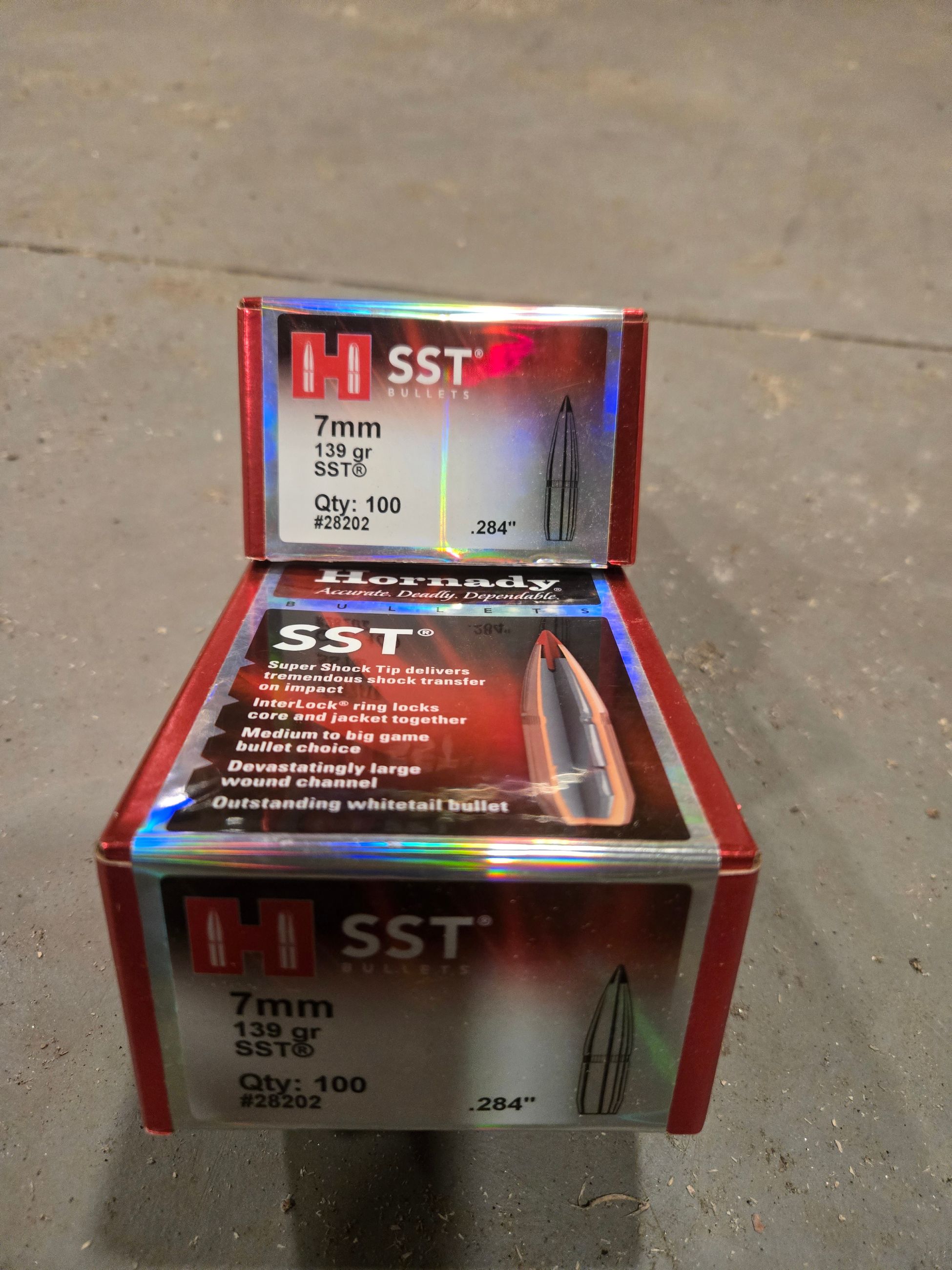 Photo of 7mm hornady bullets 