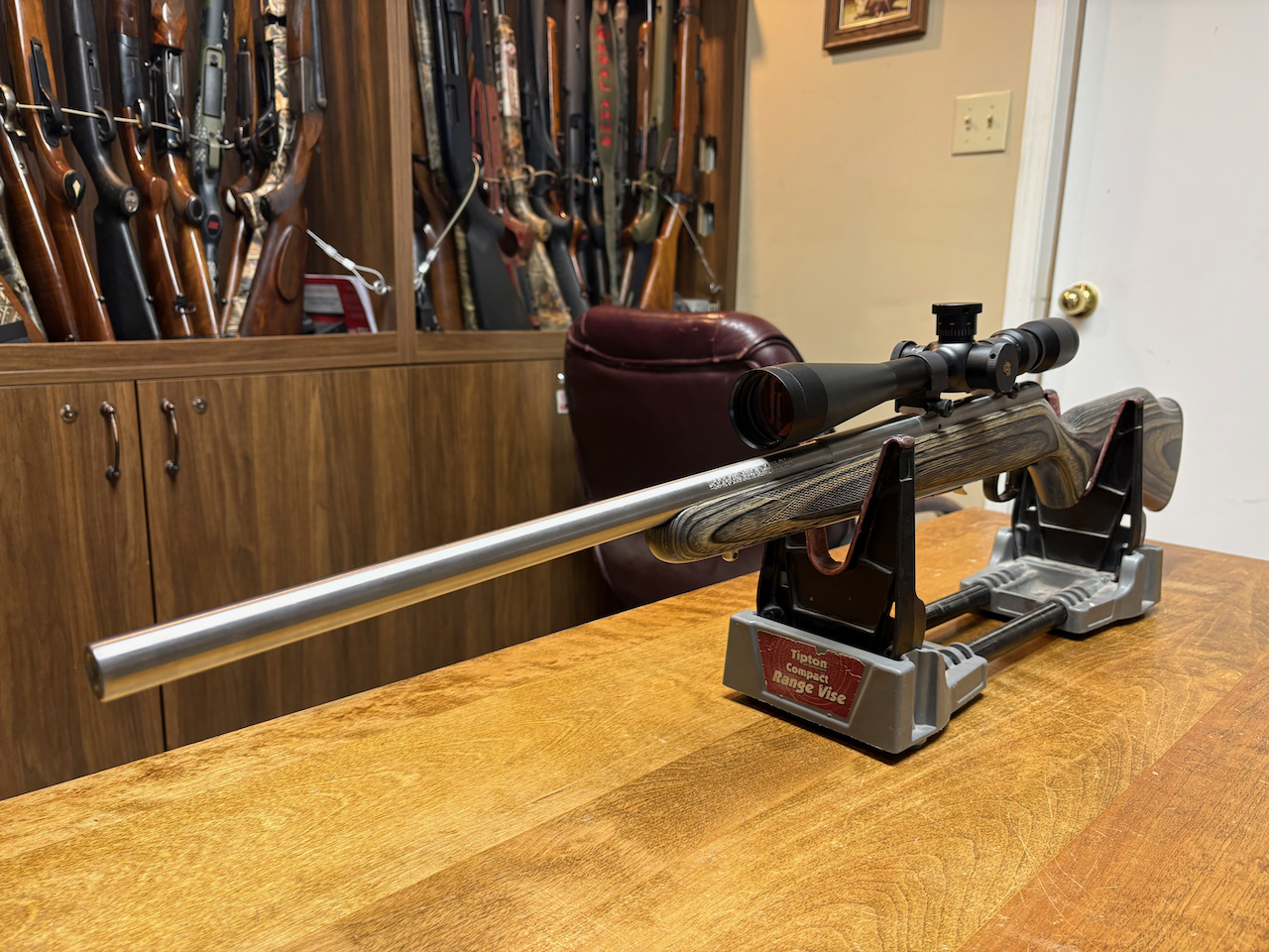 Photo of Savage 93R17 Stainless .17 HMR w/ Scope