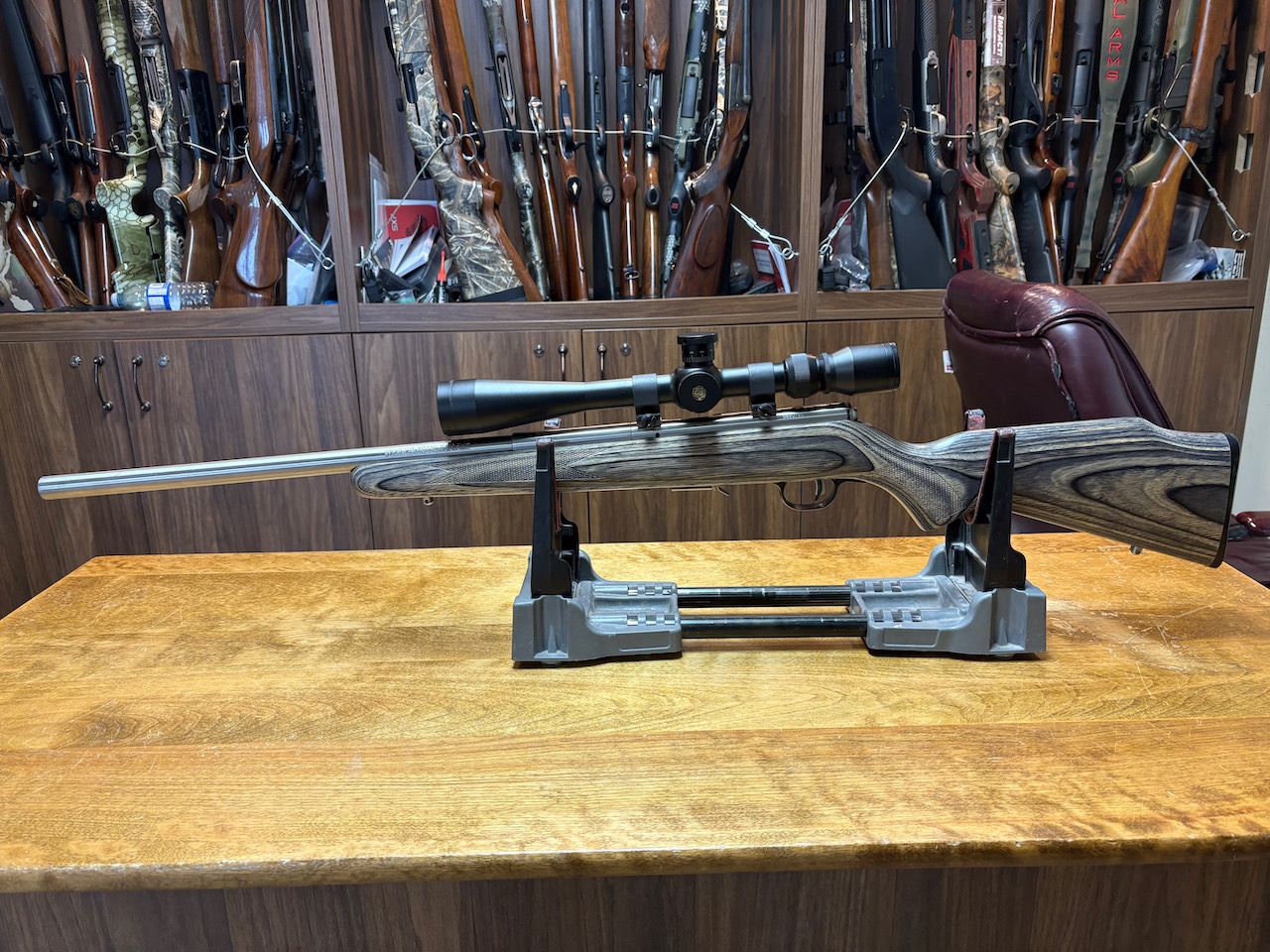 Photo of Savage 93R17 Stainless .17 HMR w/ Scope