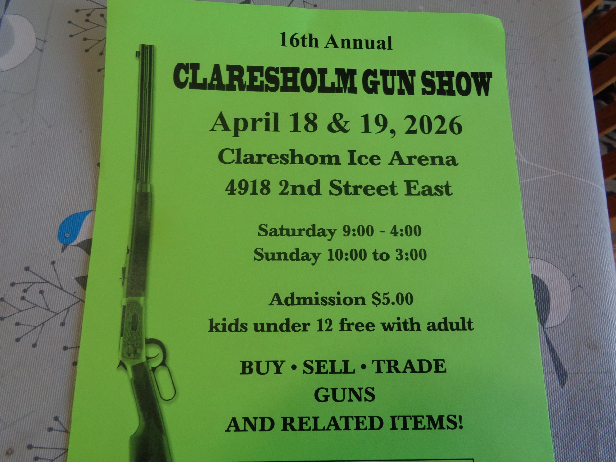 Photo of Claresholm Gun Show