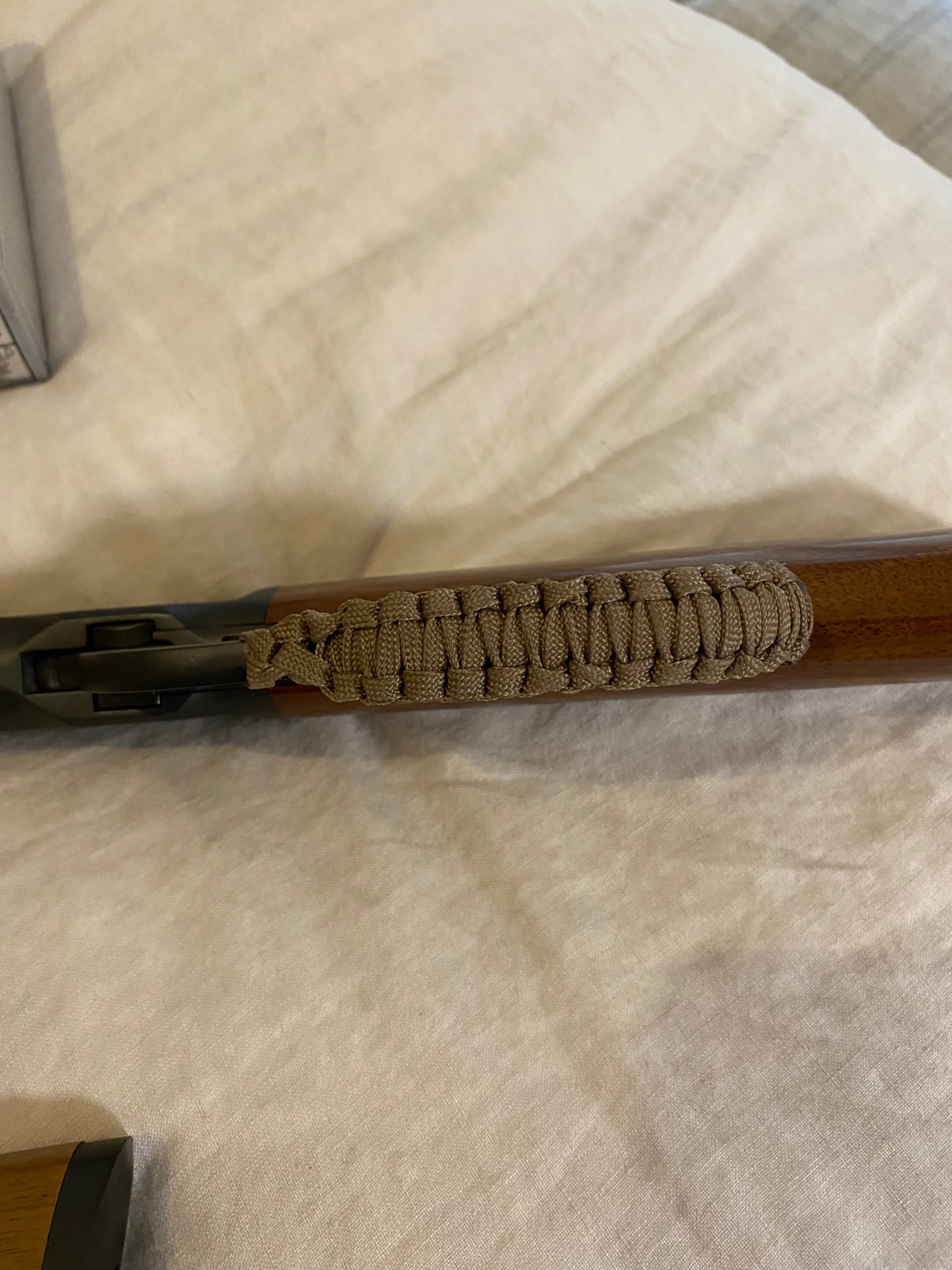 Photo of 44 mag Chiappa 1892 mares leg with both stocks and ammo