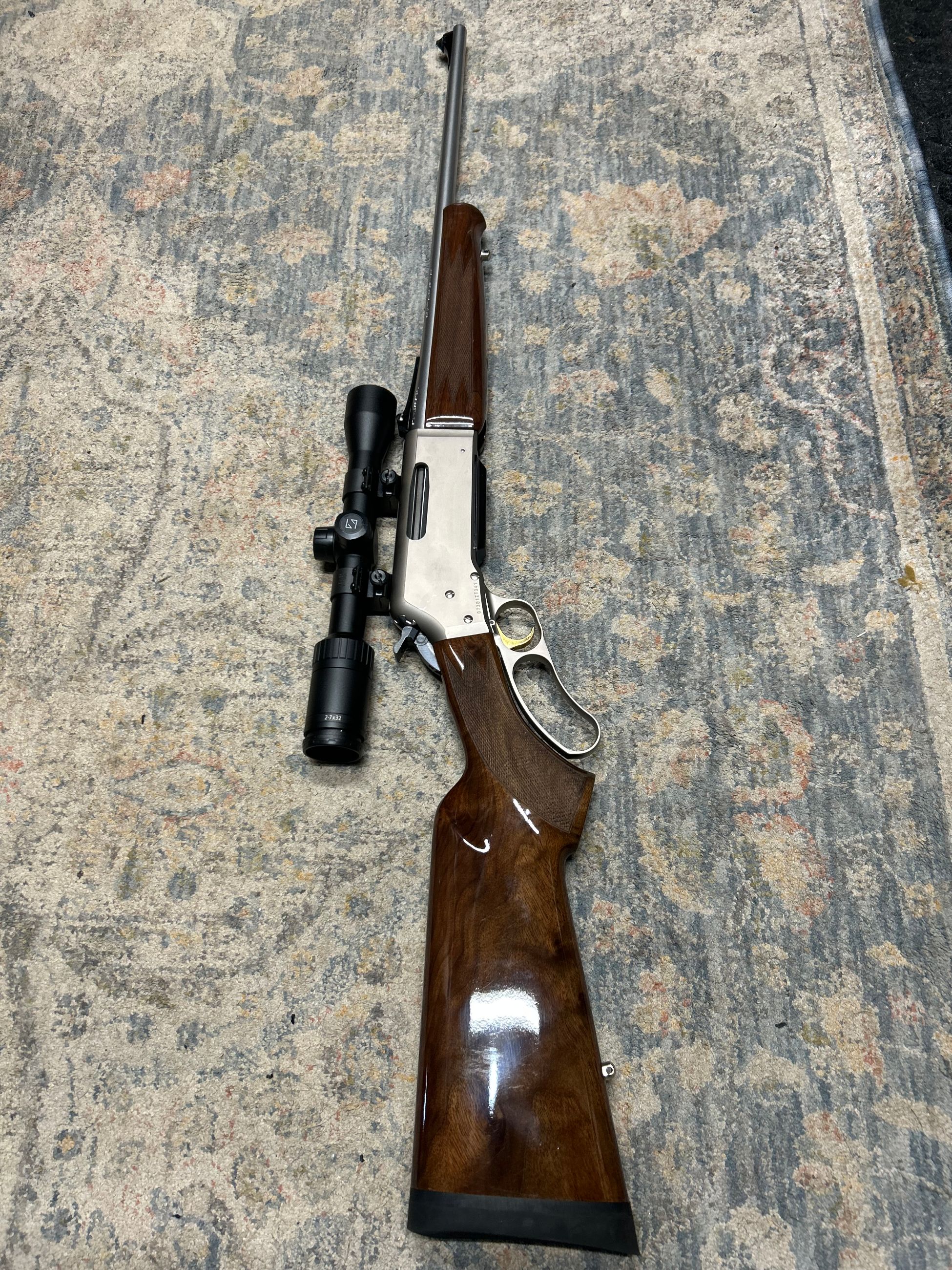 Photo of BROWNING BLR PISTOL GRIP LIGHT WALNUT STAINLESS 308WIN/SCOPE ZEISS/**2100SHIPPED