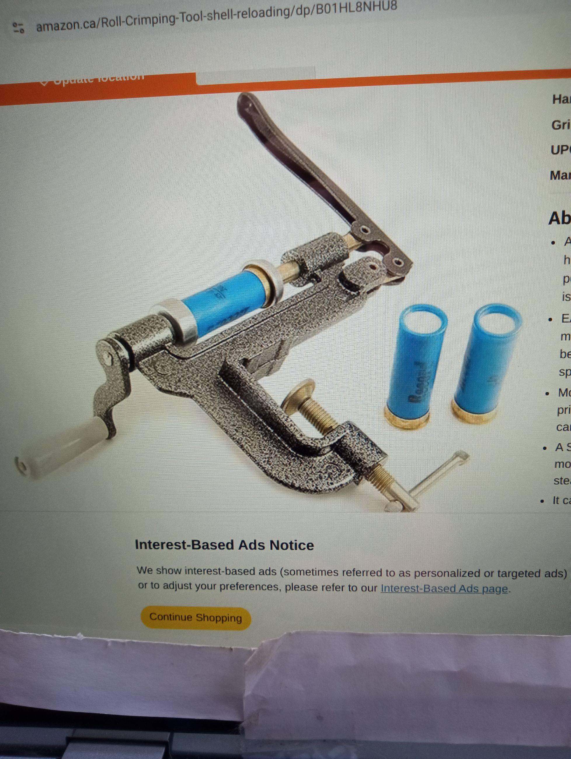 Photo of Wanted 12 Gauge Reloading Tools & items