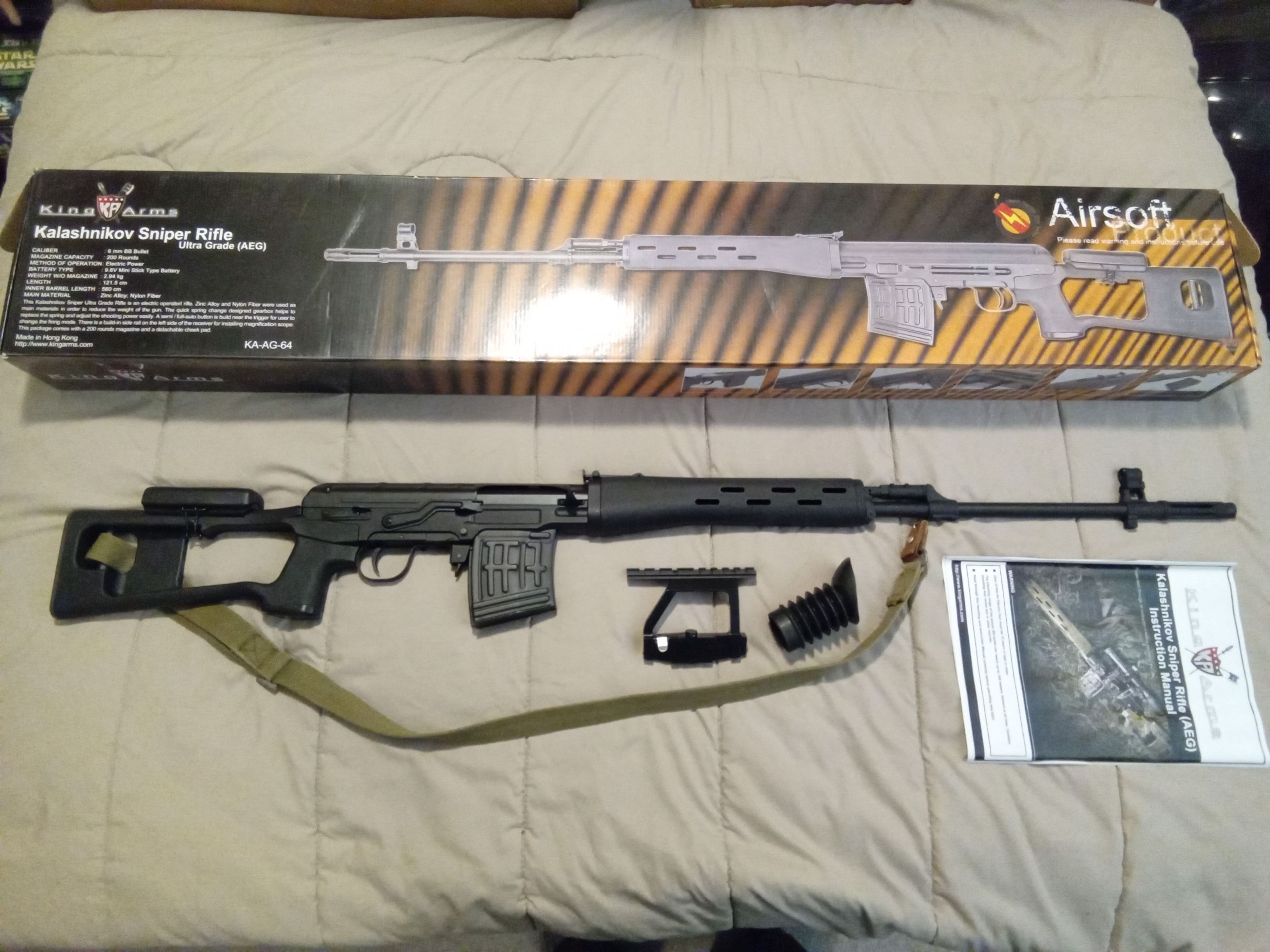 Photo of Airsoft King Arms SVD Sniper Rifle Ultra Grade AEG - New