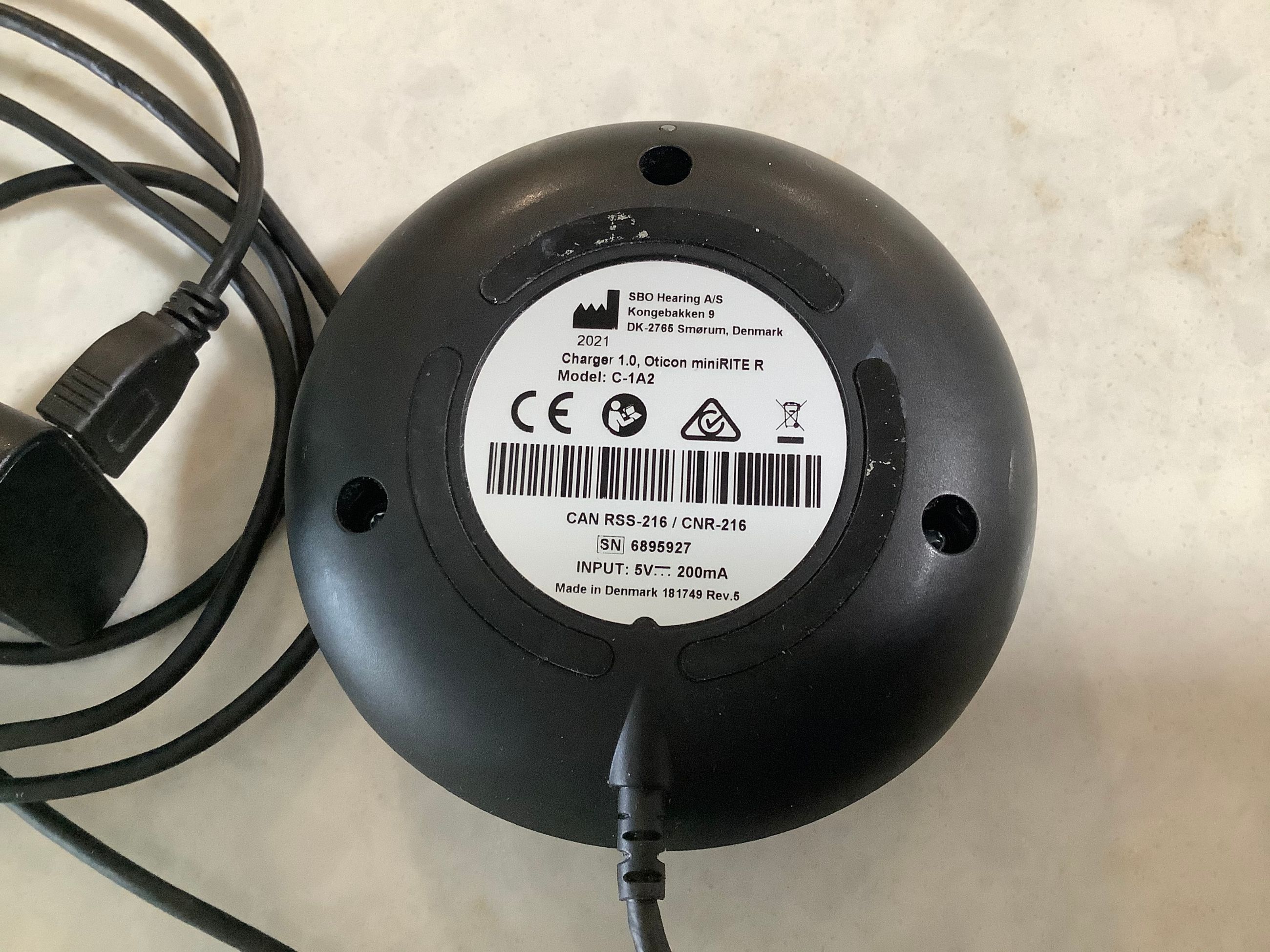 Photo of Oticon Hearing Aid Recharger